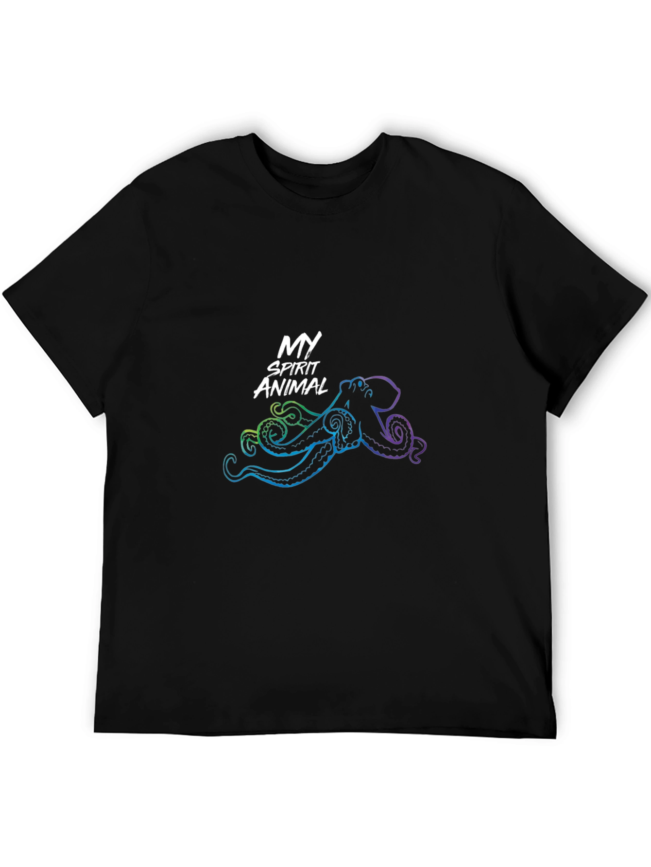 My Spirit Animal Octopus Black T-Shirt