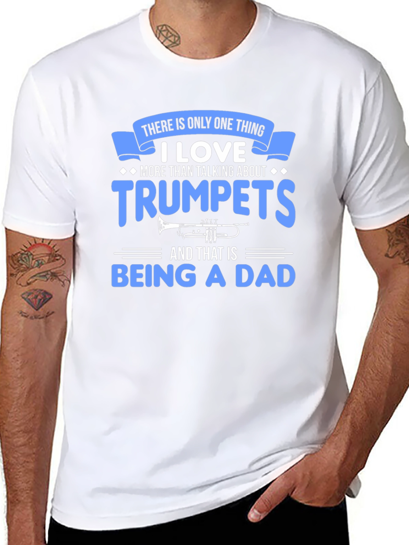 Trumpet Dad T-Shirt - Musician Father Gift