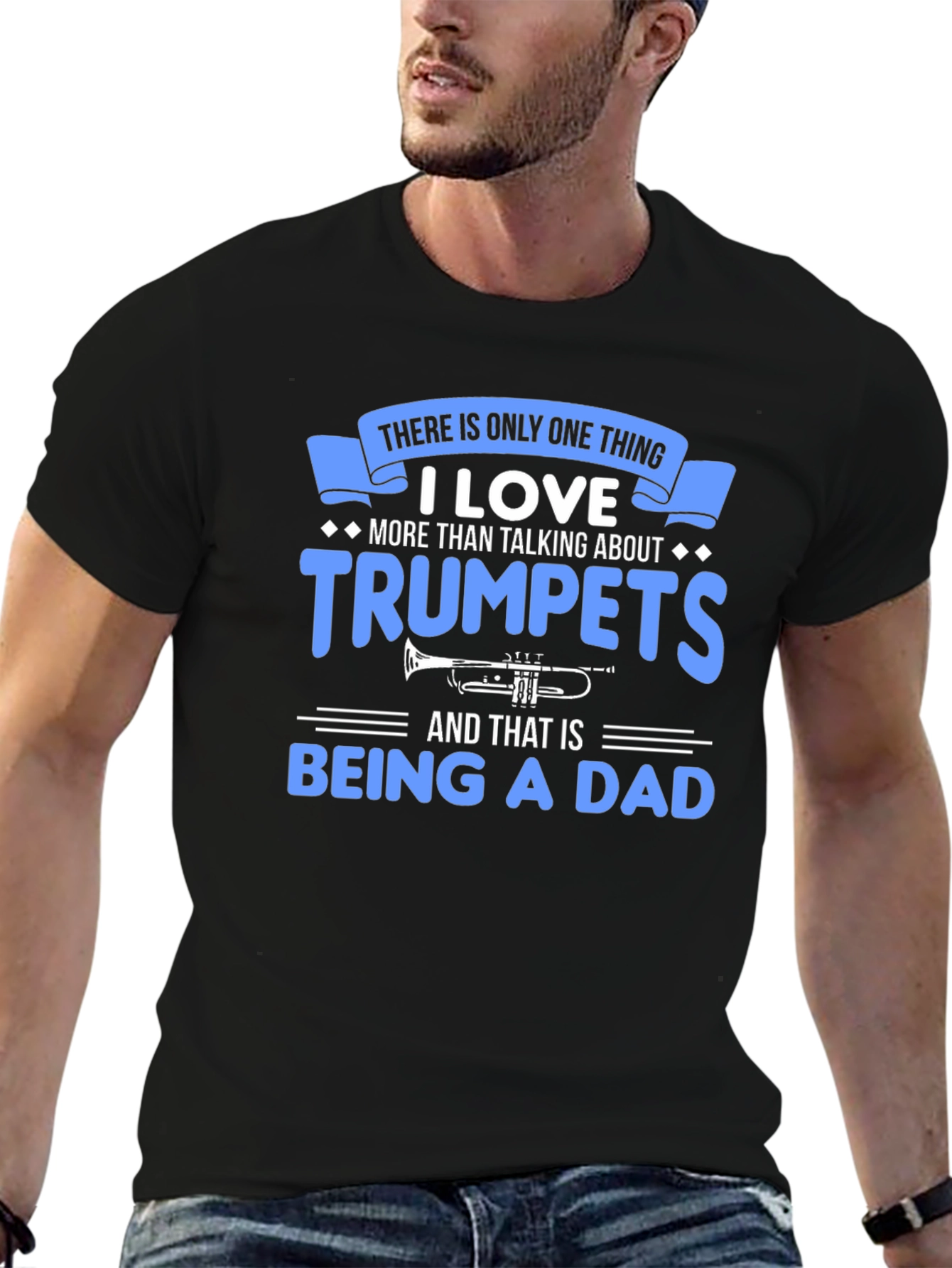 Trumpet Dad T-Shirt - Musician Father Gift