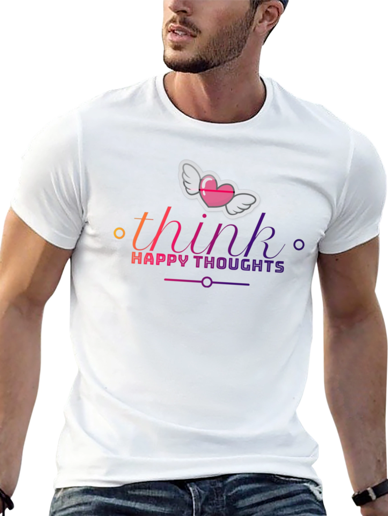 Think Happy Thoughts Graphic T-Shirt