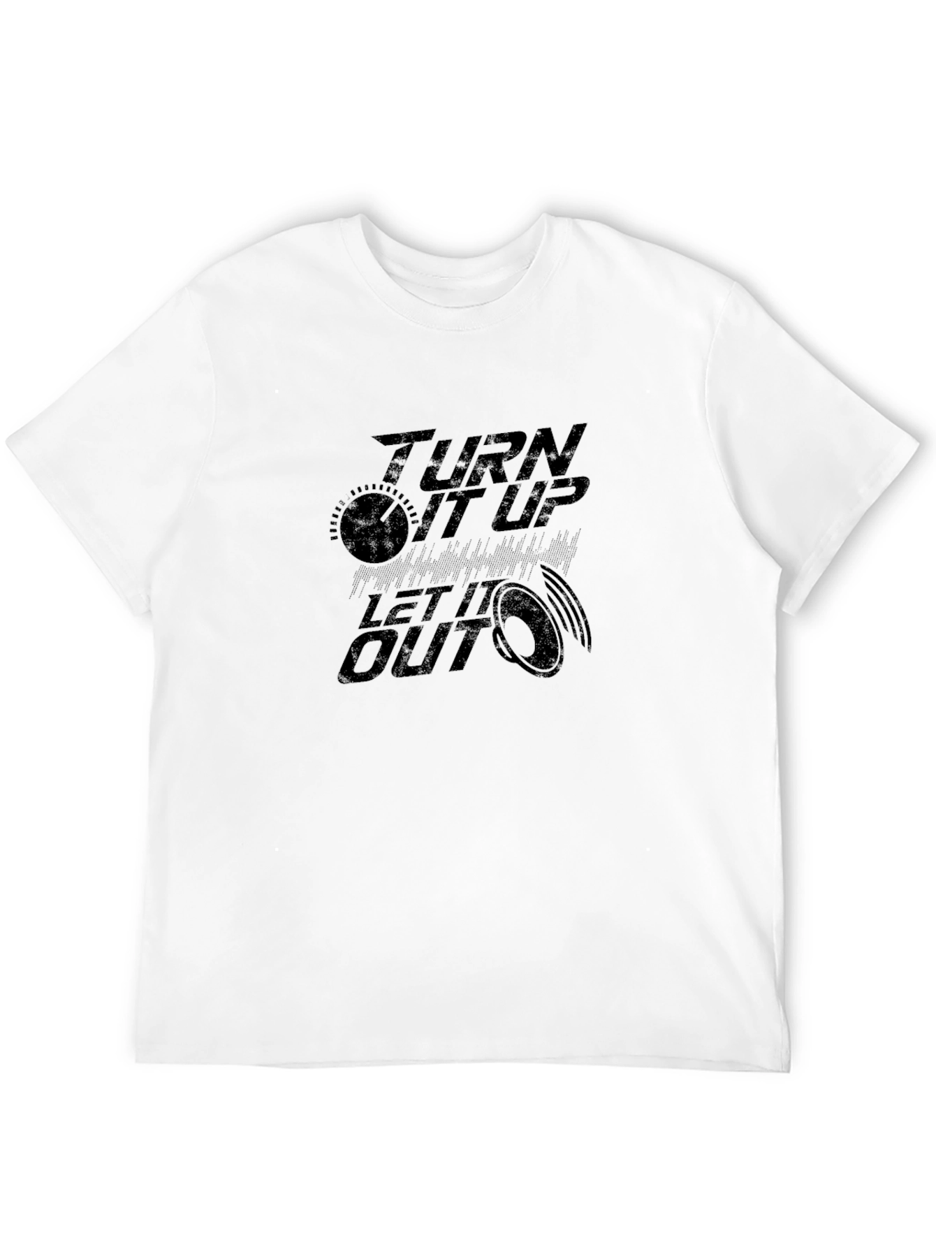 Turn It Up Graphic Tee - Black