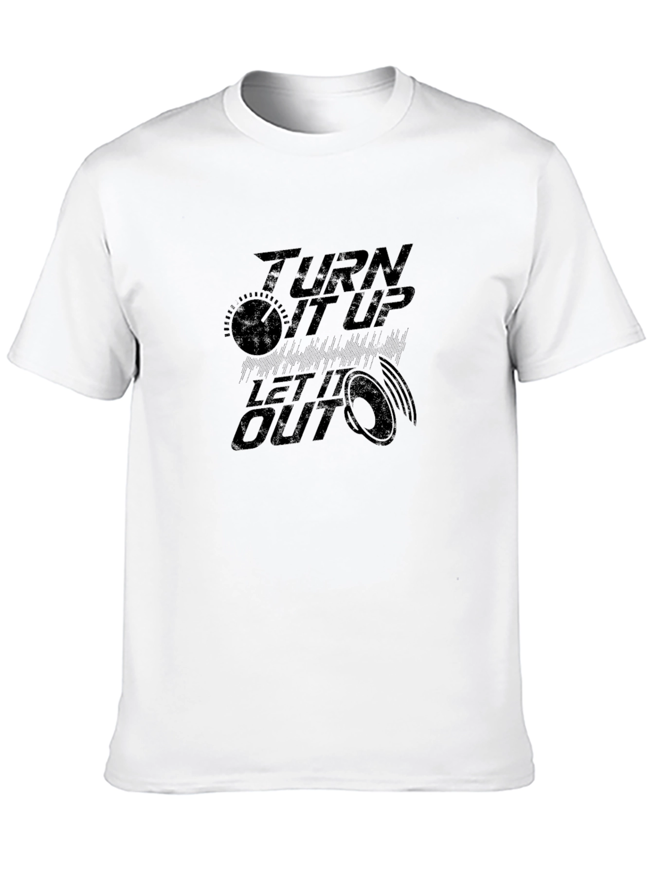 Turn It Up Graphic Tee - Black