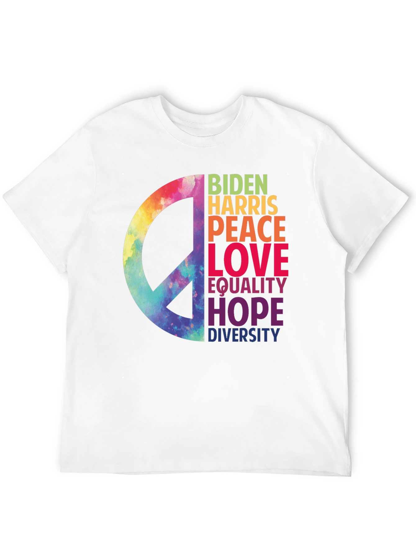 Biden Harris Peace Love Equality T-Shirt