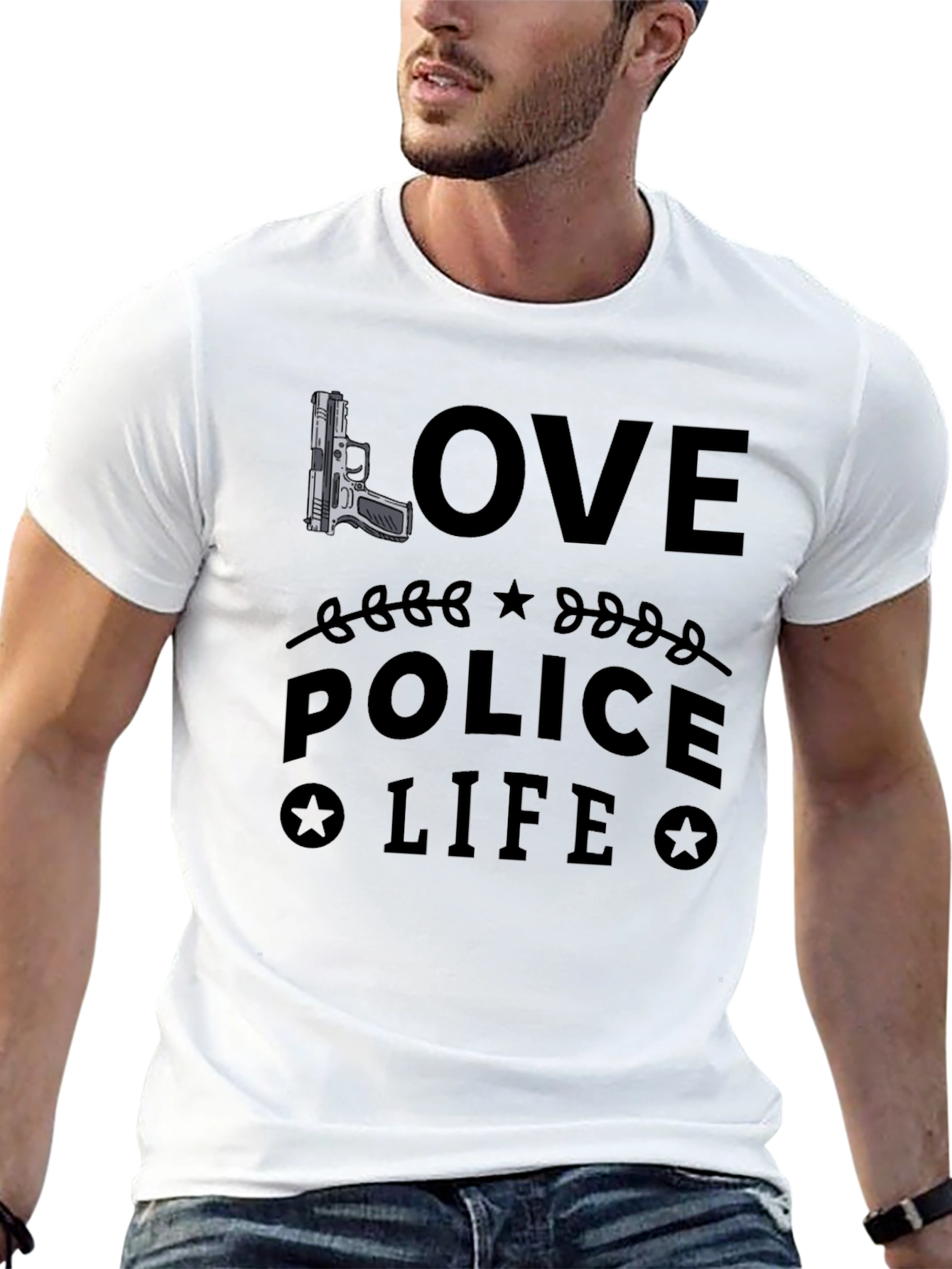 Love Police Life Graphic T-Shirt