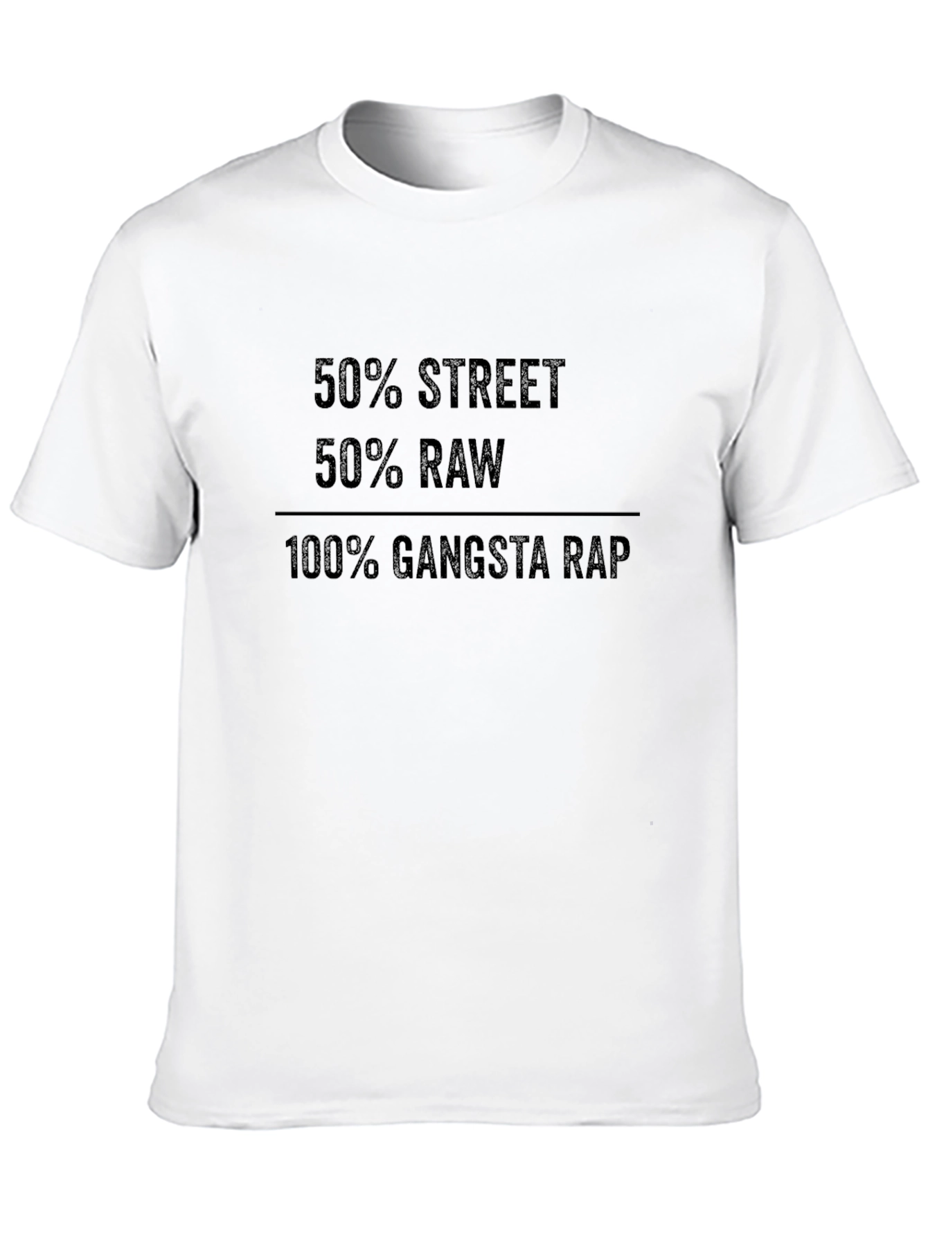 Street Raw Gangsta Rap Graphic T-Shirt
