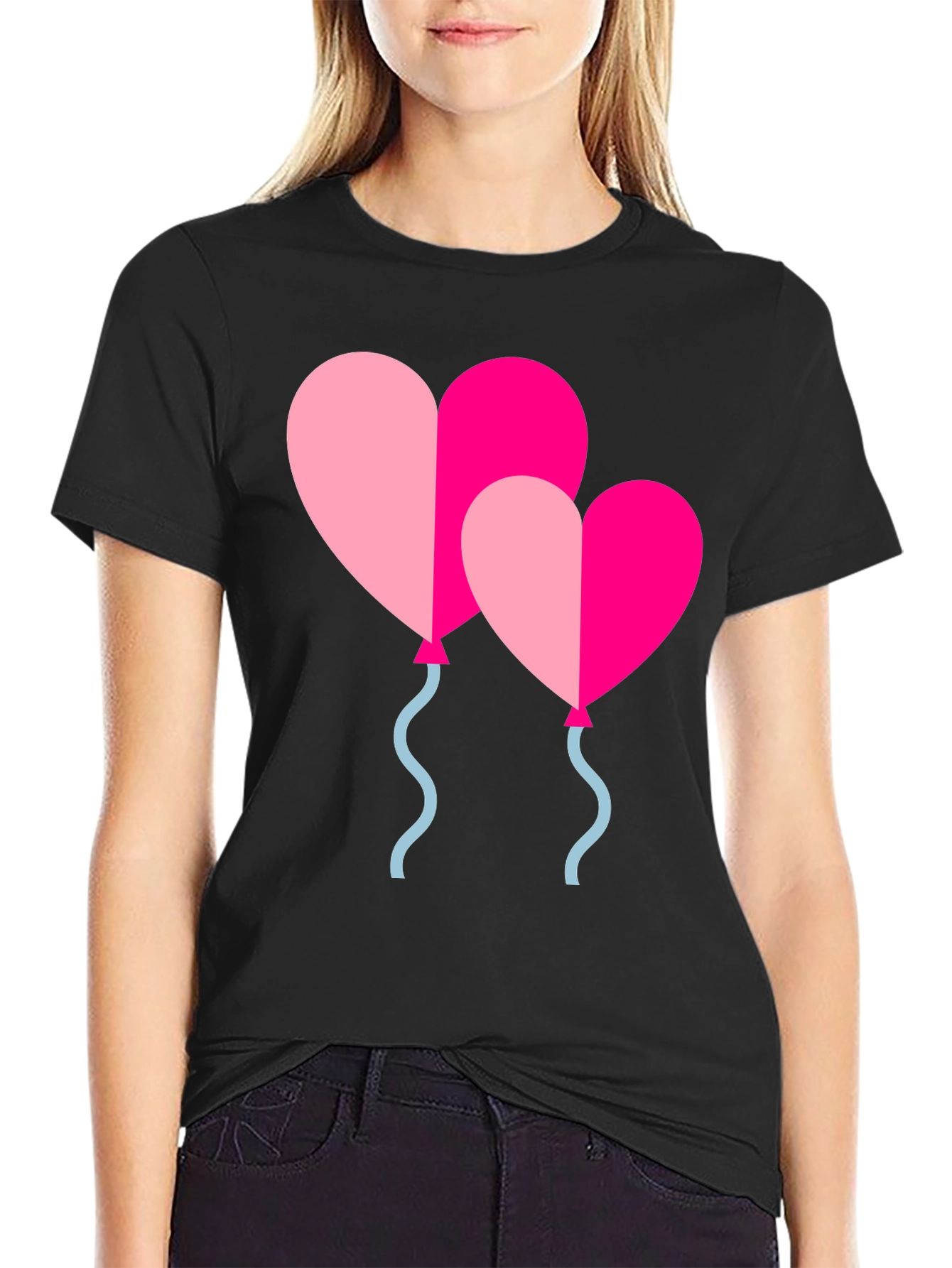 Heart Balloons Graphic T-Shirt