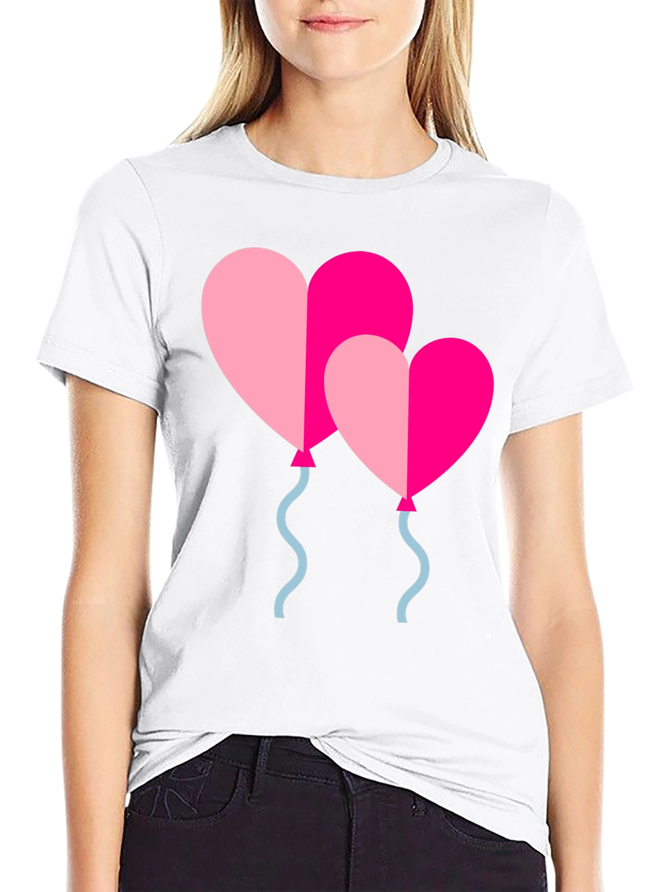 Heart Balloons Graphic T-Shirt
