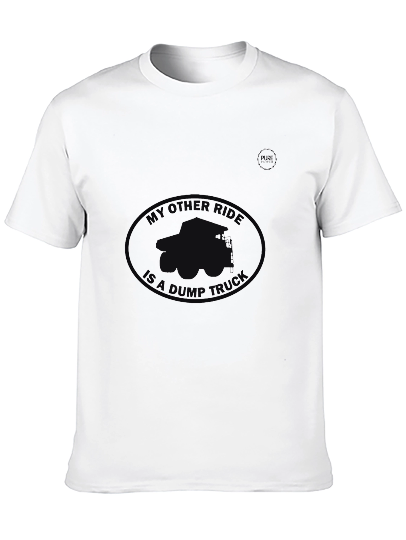 My Other Ride Is A Dump Truck Black Tee