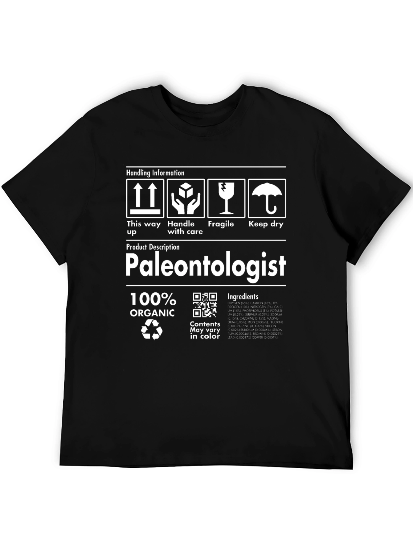 Paleontologist 100% Organic T-Shirt