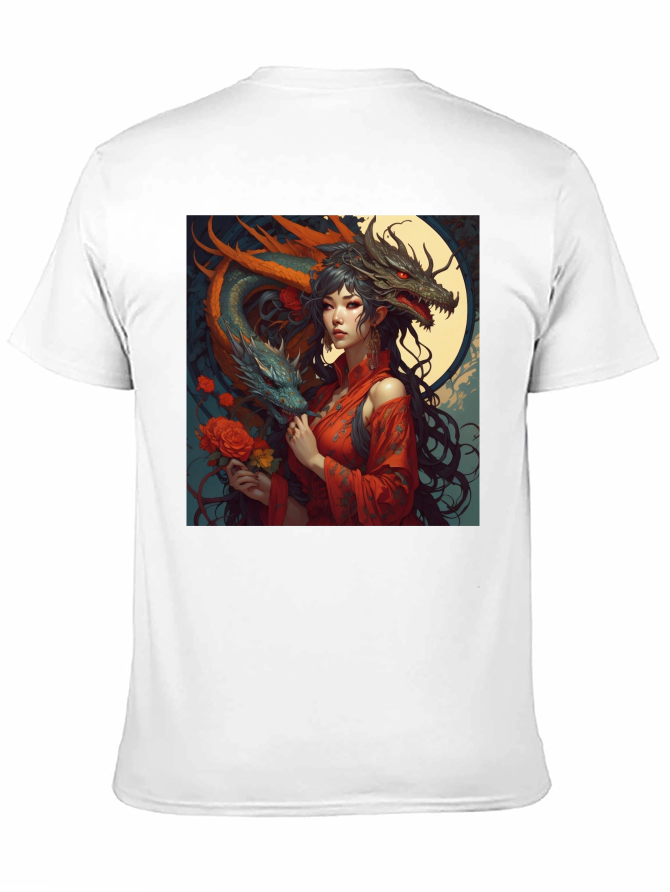 Dragon Queen Graphic Tee - Black