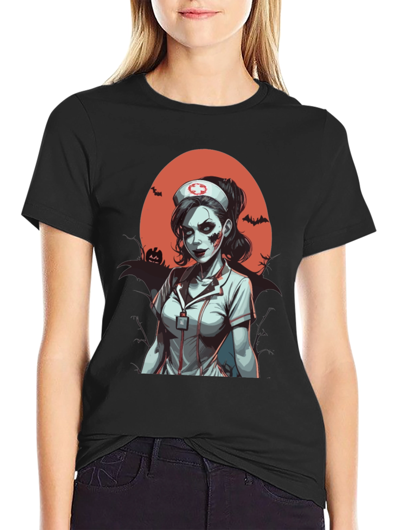 Zombie Nurse Halloween T-Shirt