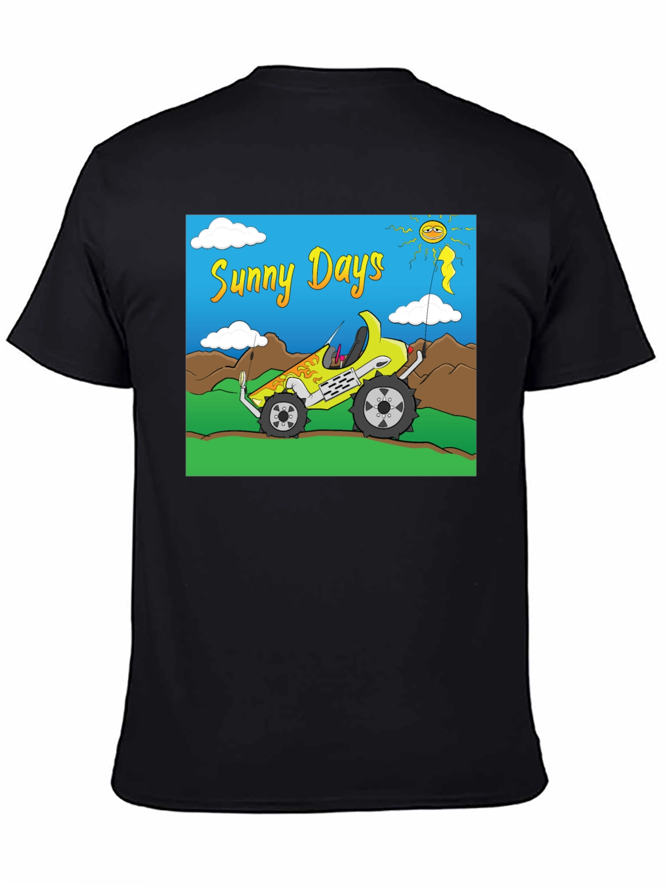 Sunny Days T-Shirt - Cartoon Car Design
