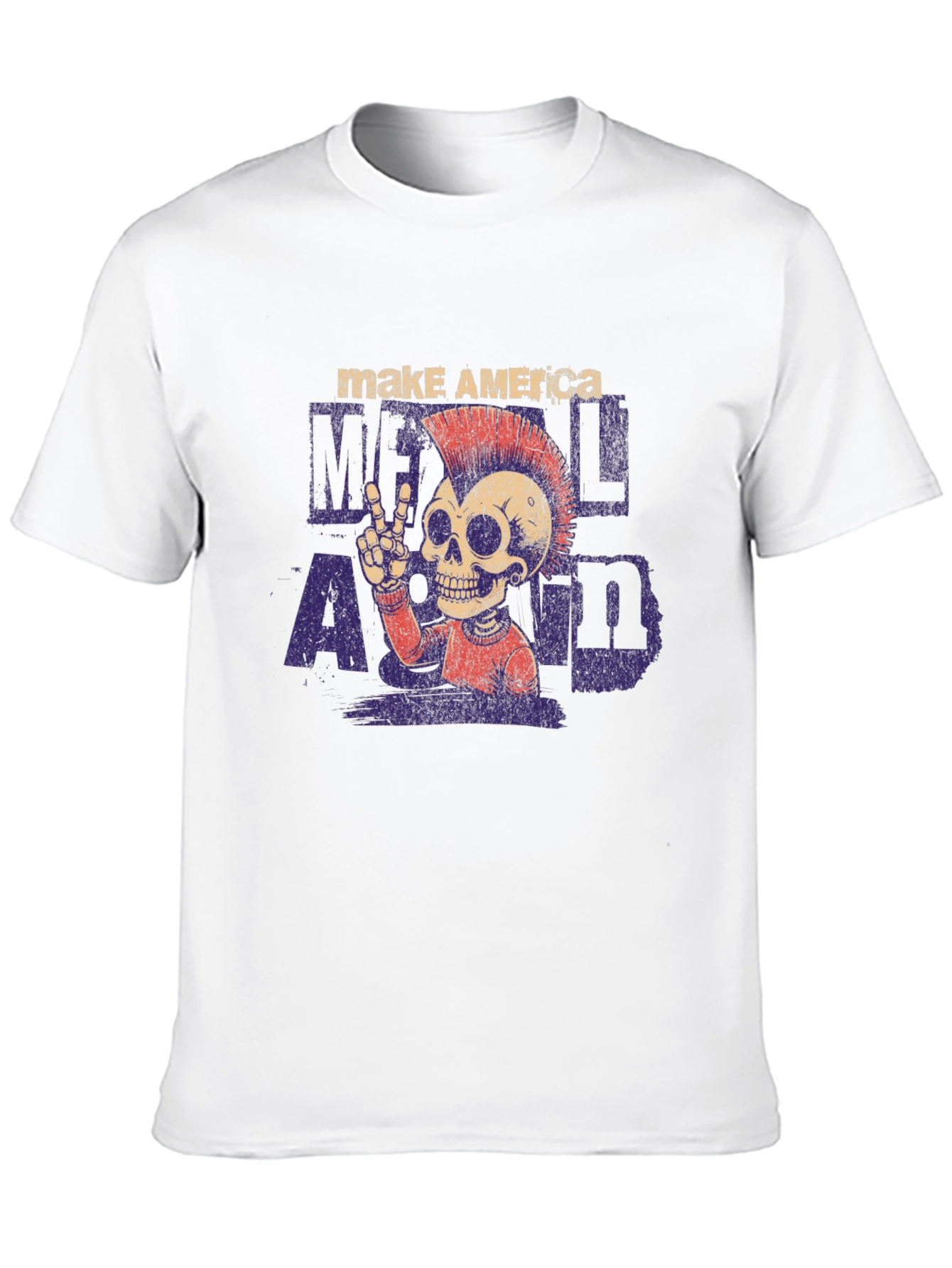 Make America Metal Again T-Shirt - Skull Graphic Tee