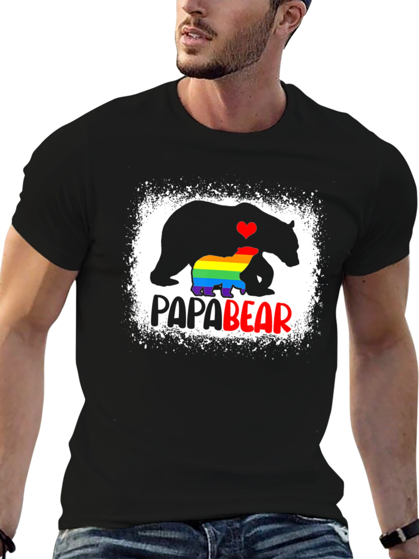 Papa Bear LGBT Pride T-Shirt