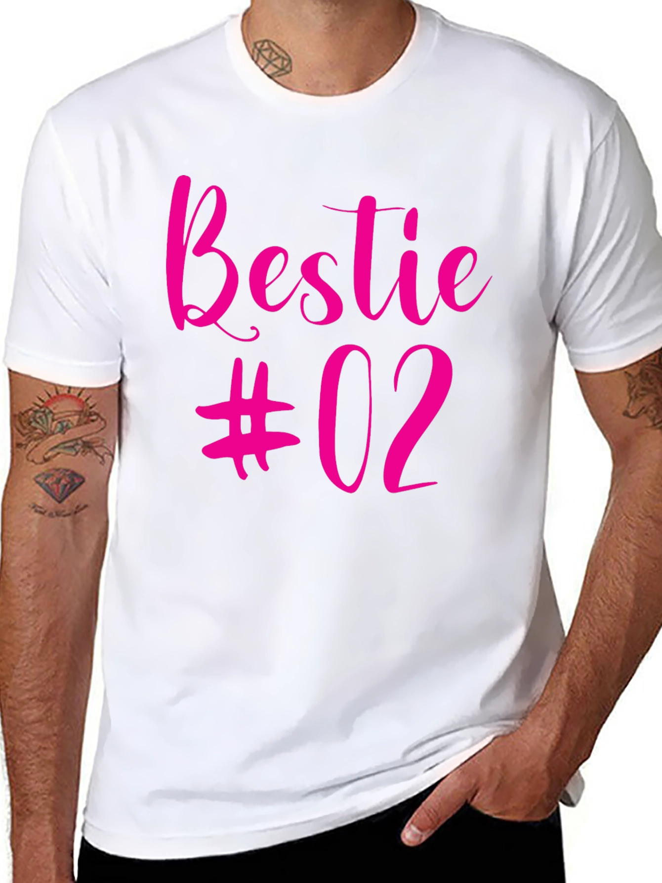 Bestie #02 Black Graphic Tee