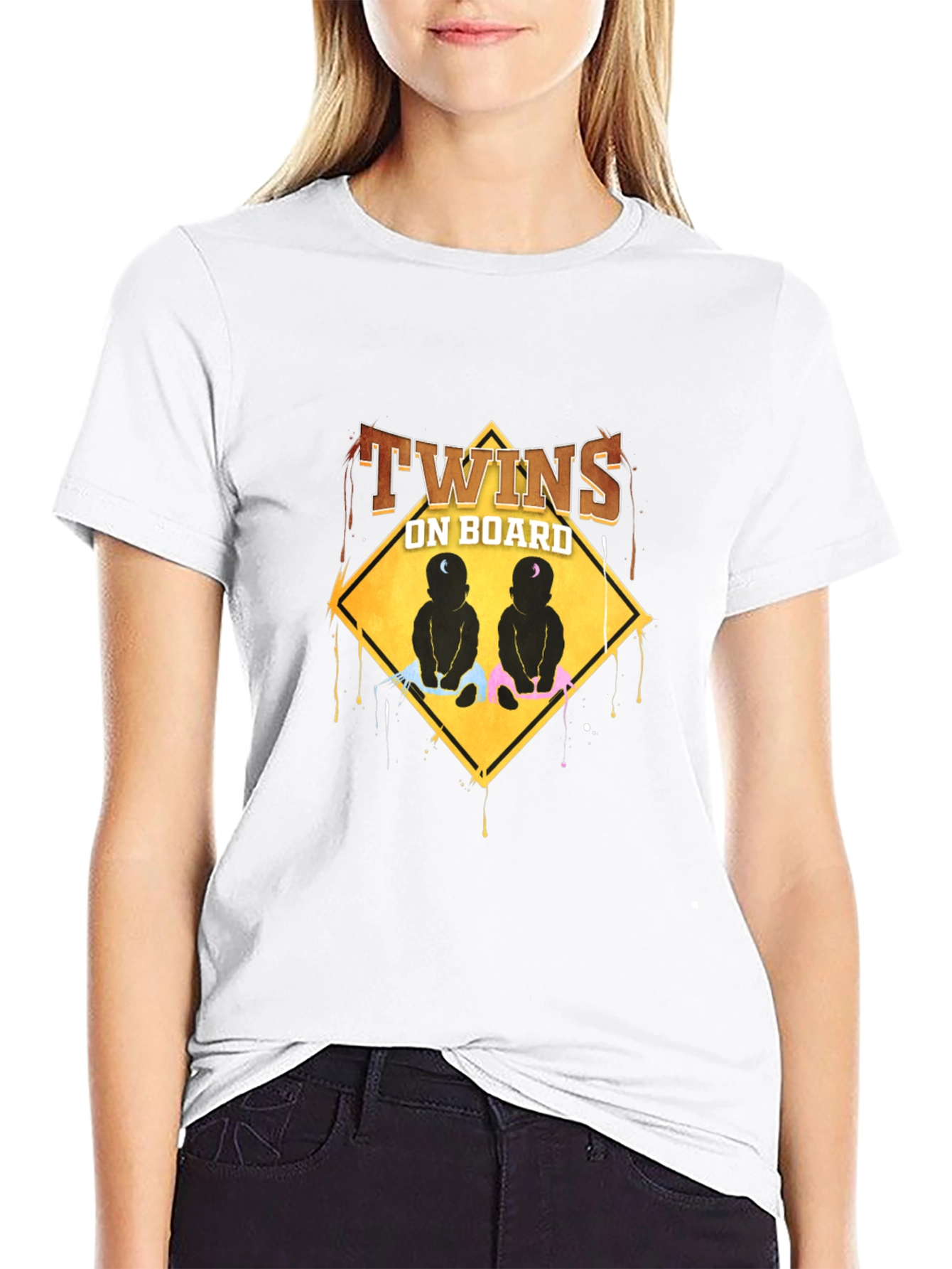 Twins On Board Graphic T-Shirt