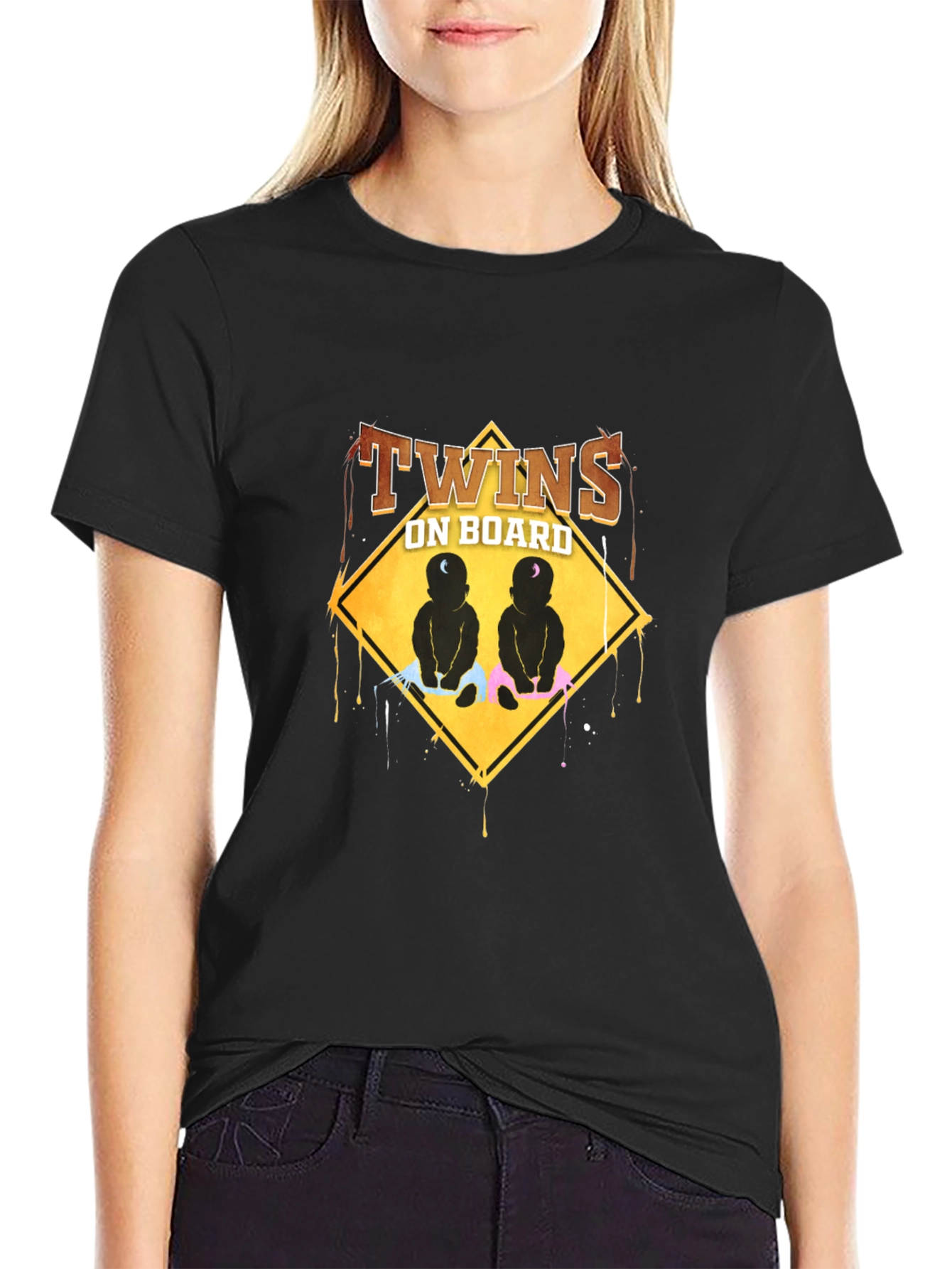 Twins On Board Graphic T-Shirt