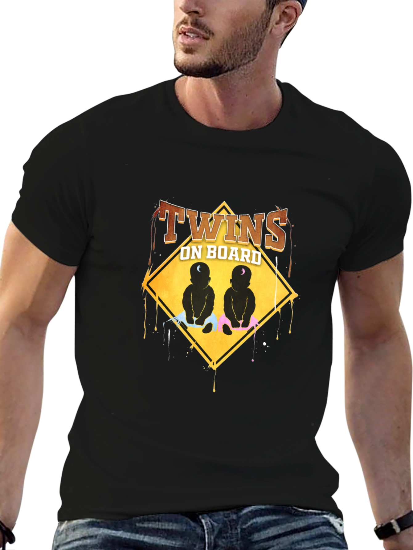 Twins On Board Graphic T-Shirt