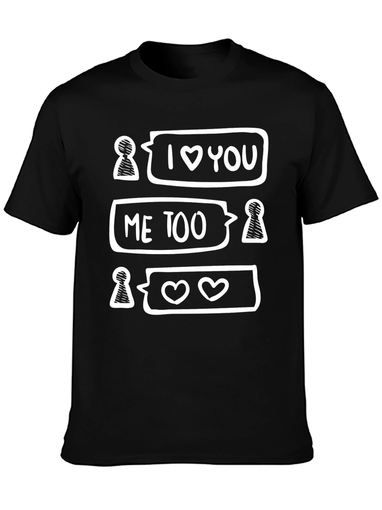 I Love You T-Shirt Funny Matching Couple Shirt