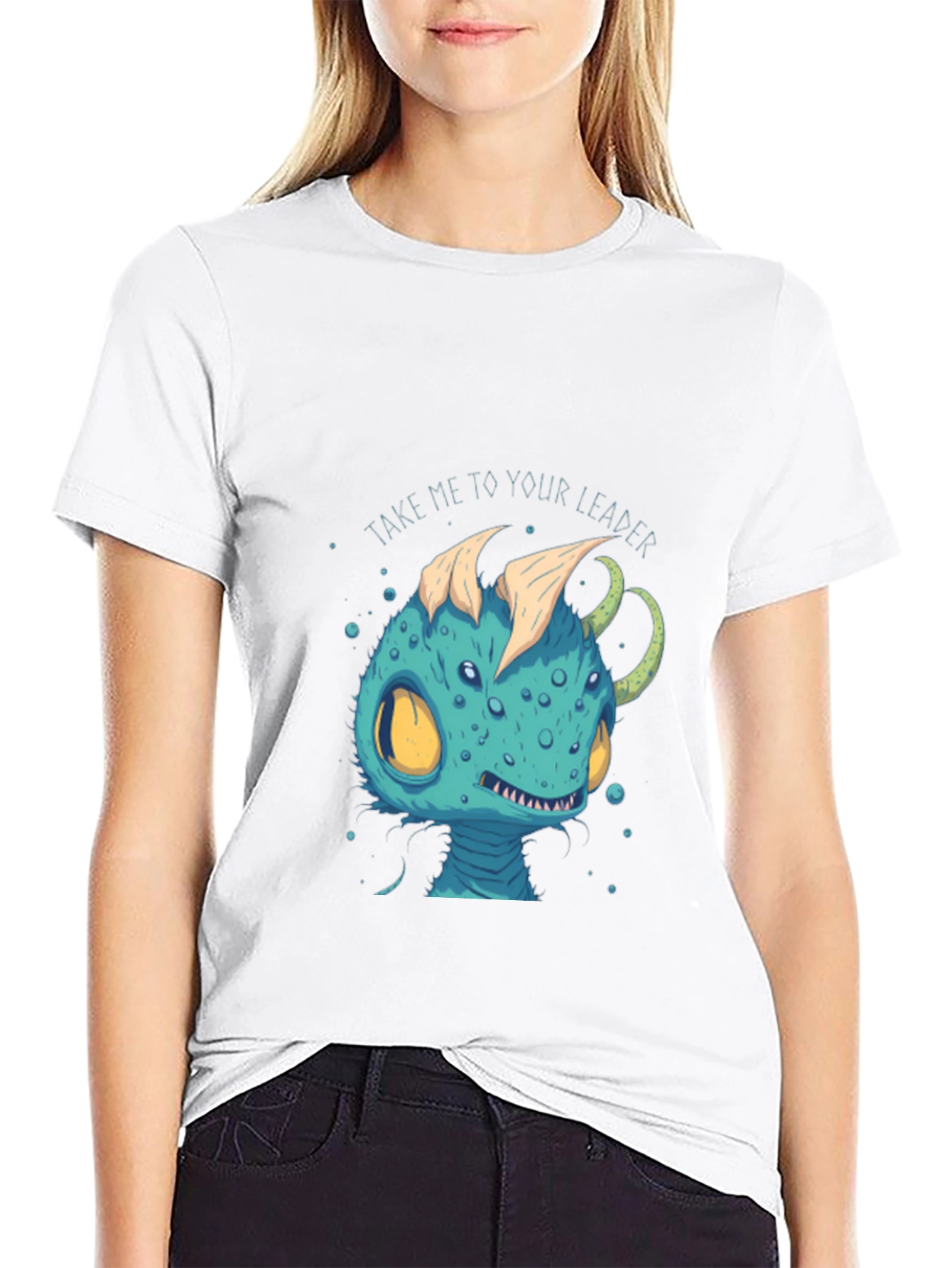 Alien Creature T-Shirt - Take Me To Your Leader