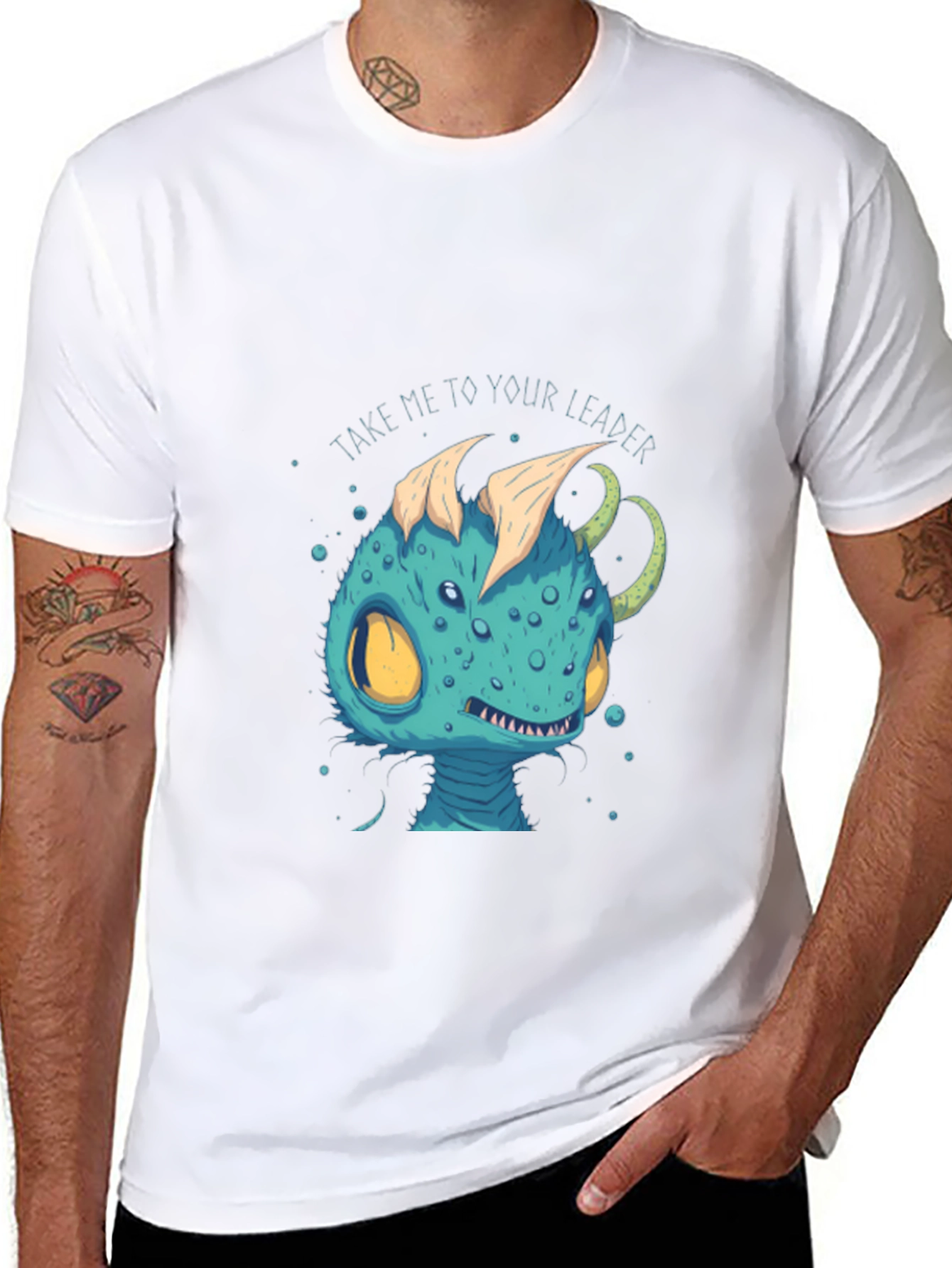 Alien Creature T-Shirt - Take Me To Your Leader