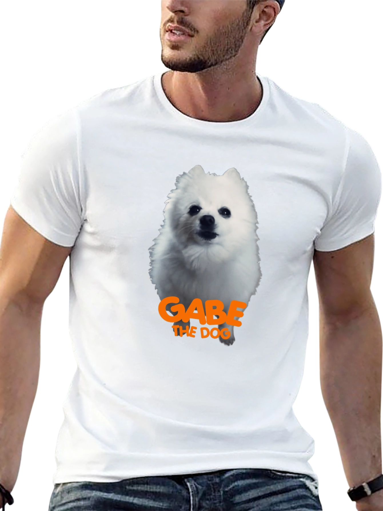 Gabe the Dog T-Shirt - Black Cotton Tee