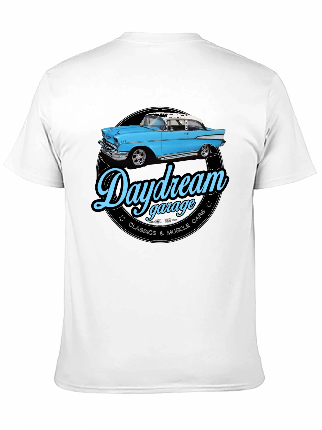 Daydream Garage T-Shirt - Classic Car Design