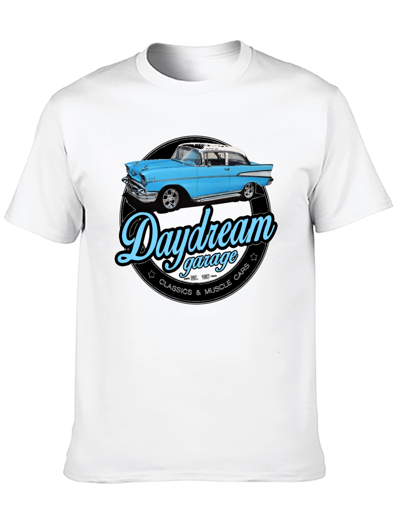 Daydream Garage T-Shirt - Classic Car Design