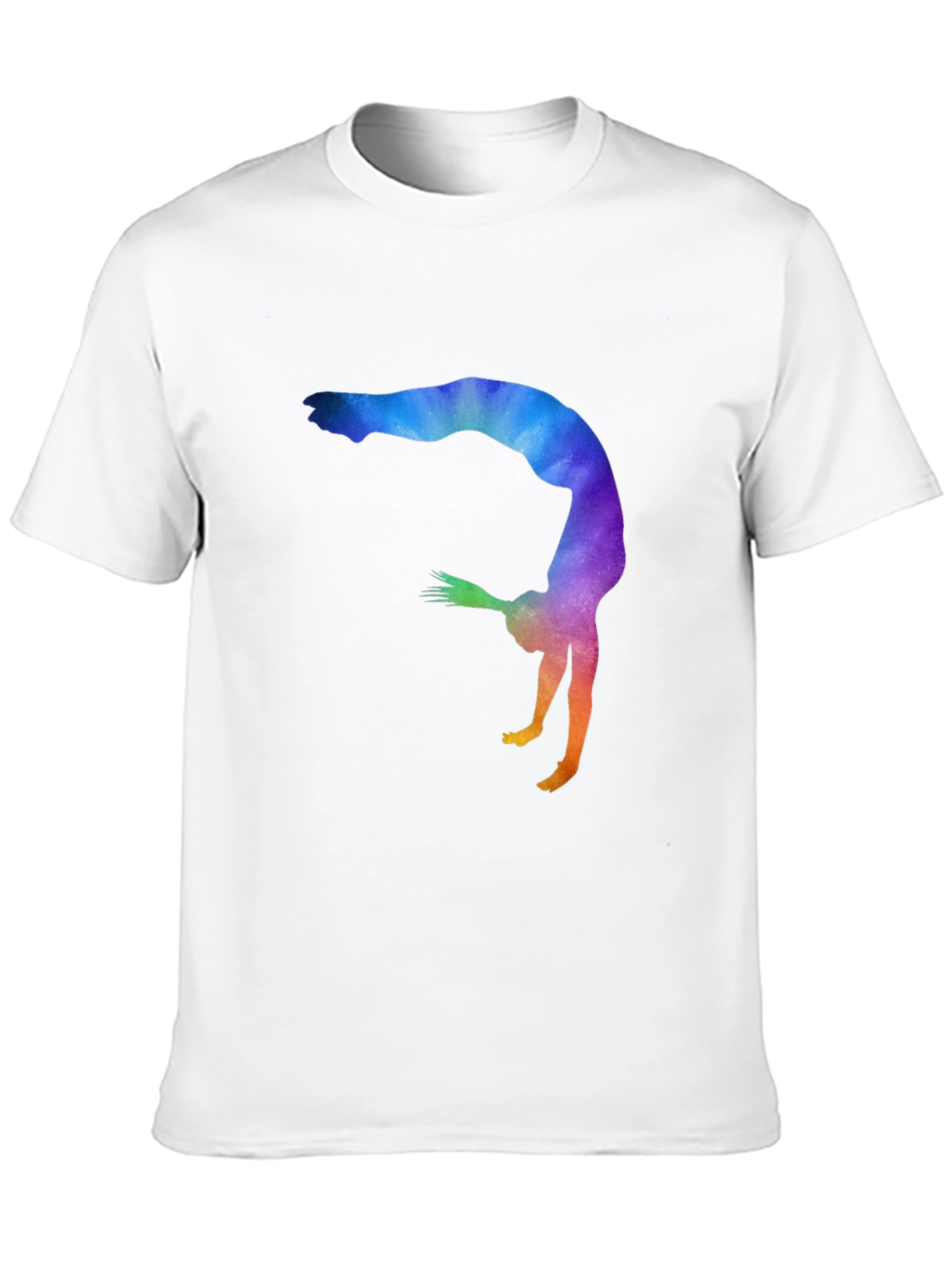 Gymnast Silhouette Graphic Tee - Black Unisex T-Shirt