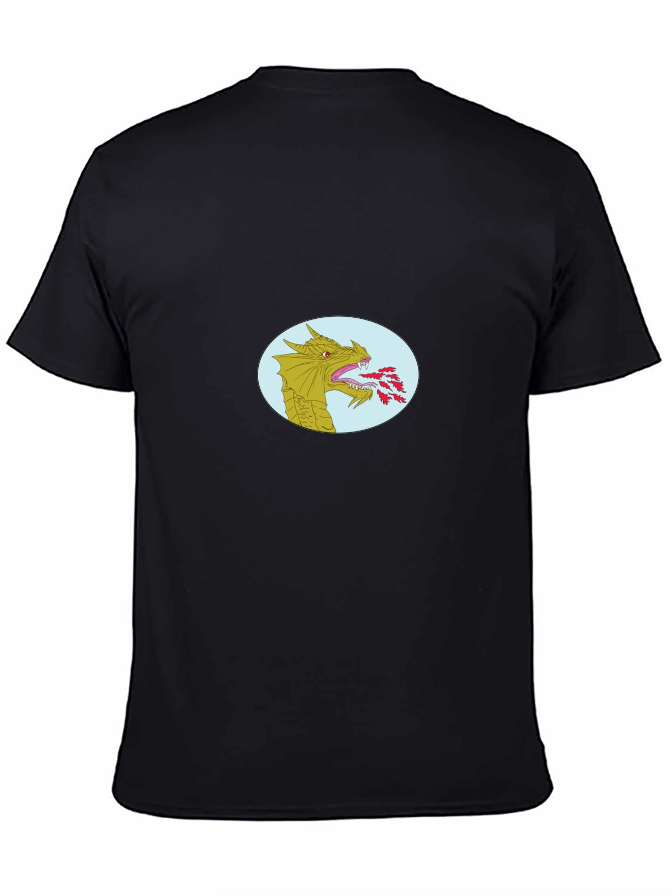 Dragon Fire T-Shirt - Black Cotton Blend