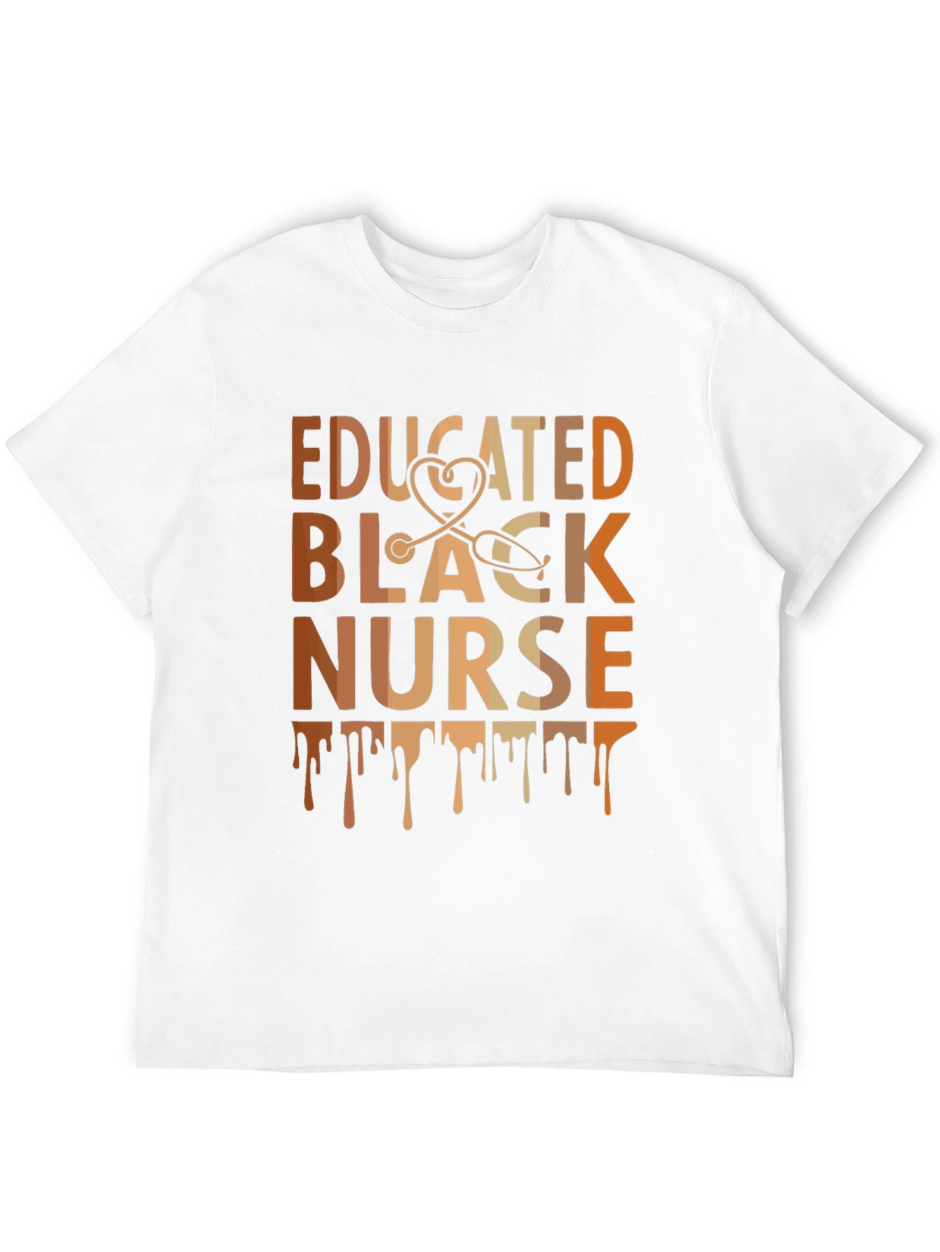Educated Black Nurse Tee - Stylish Graphic T-Shirt