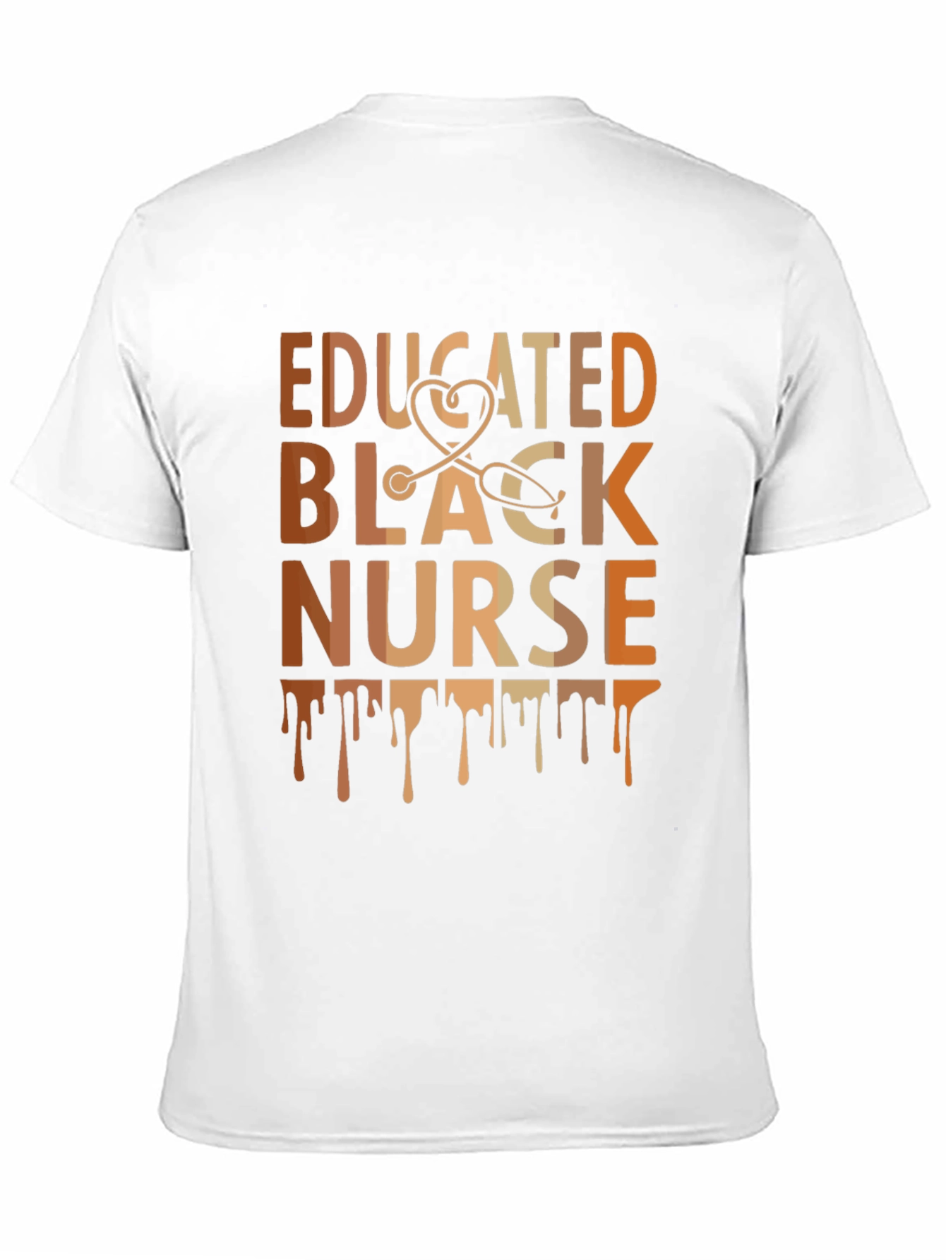 Educated Black Nurse Tee - Stylish Graphic T-Shirt