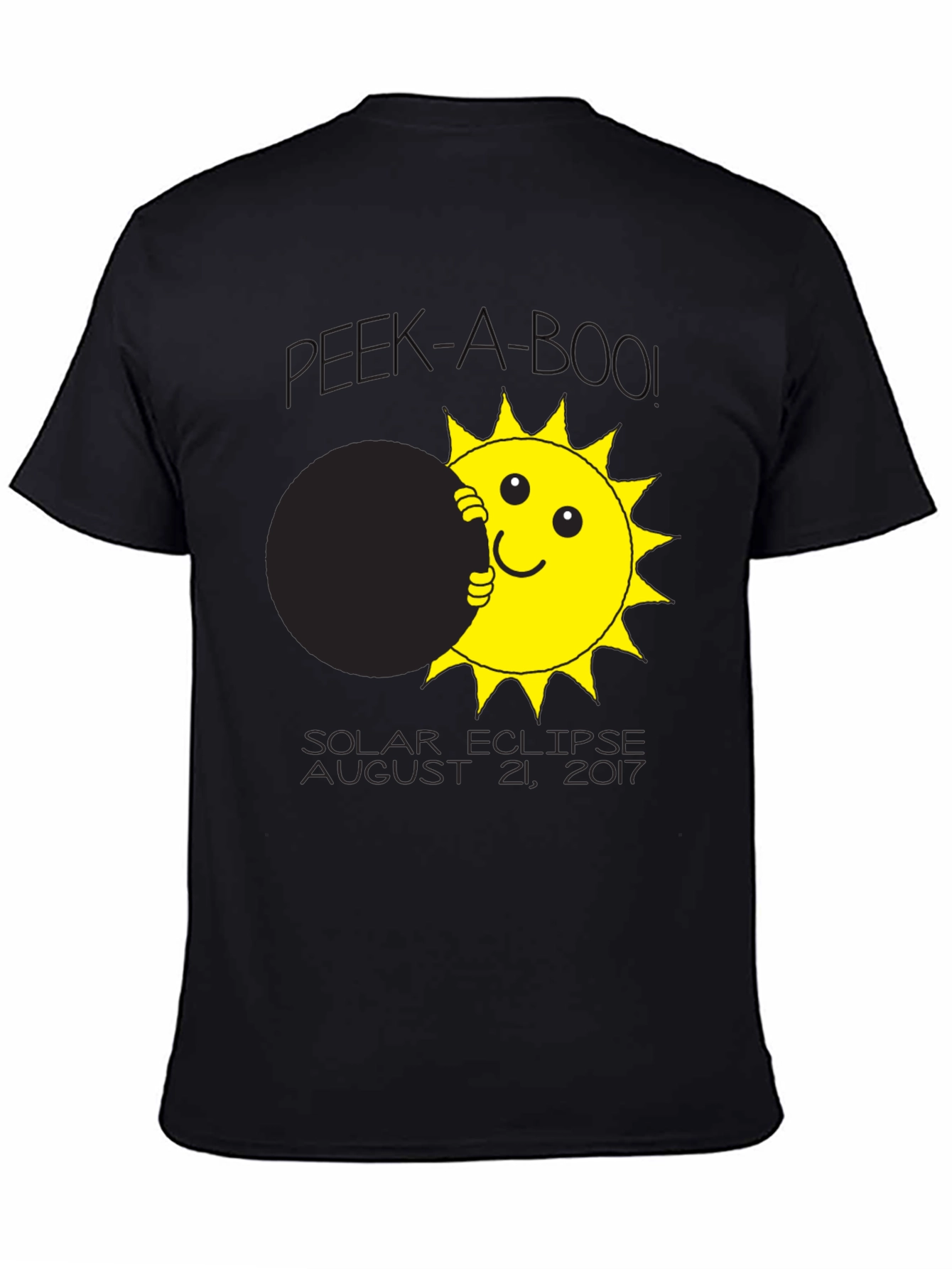 Solar Eclipse T-Shirt Peek-A-Boo Sun