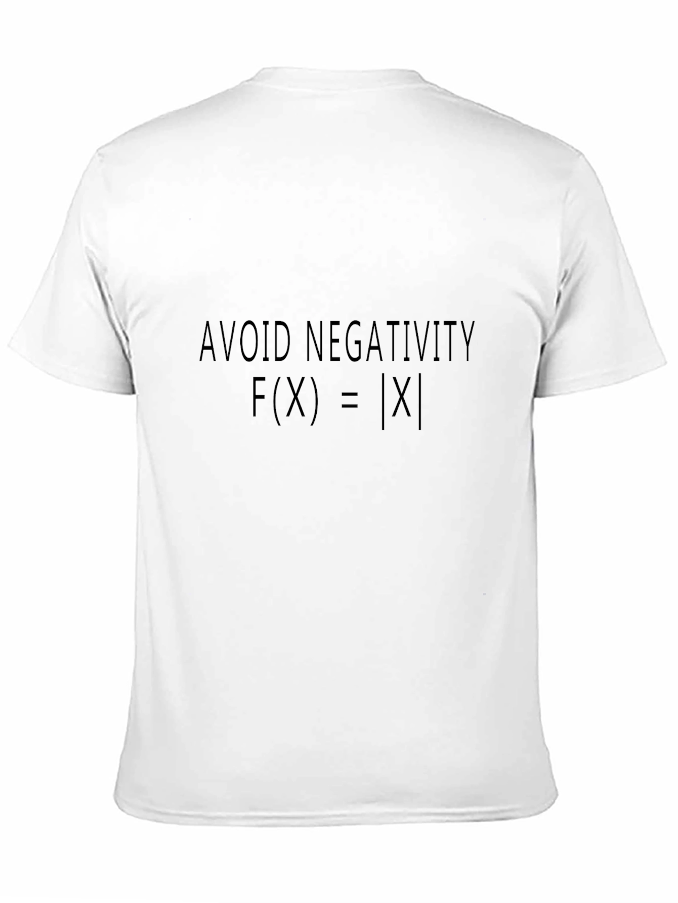 Avoid Negativity T-Shirt - Math Pun