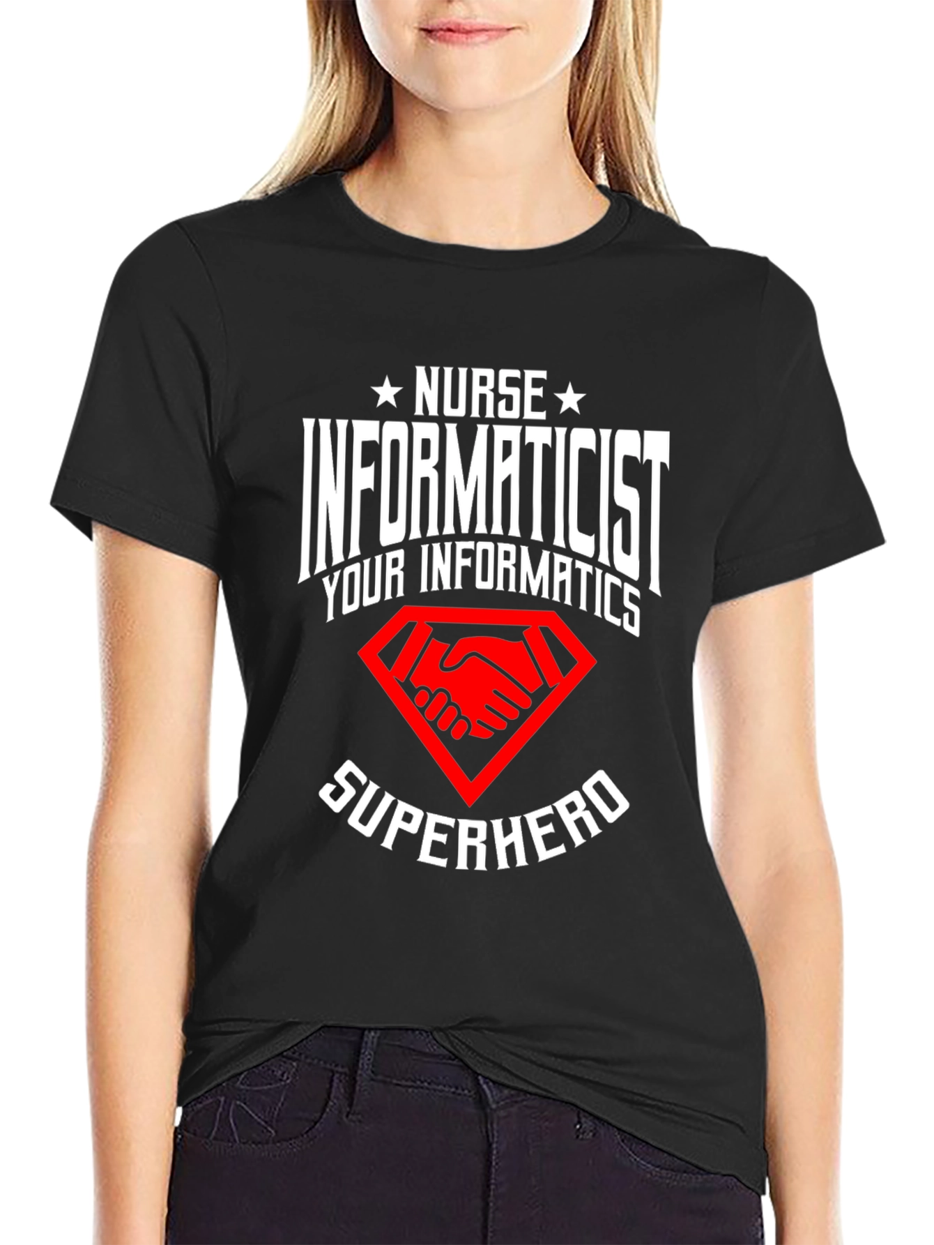 Nurse Informaticist Superhero T-Shirt