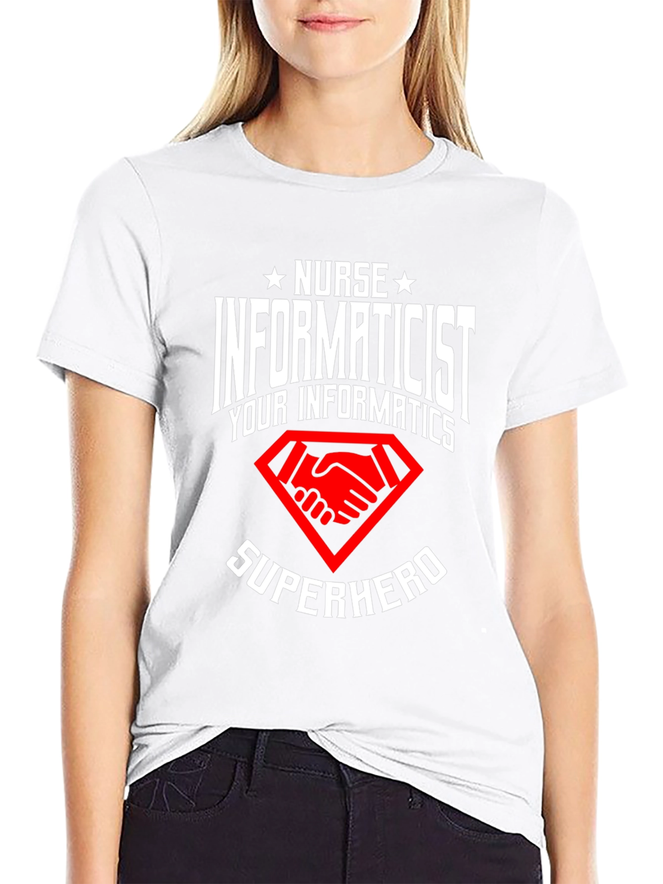 Nurse Informaticist Superhero T-Shirt