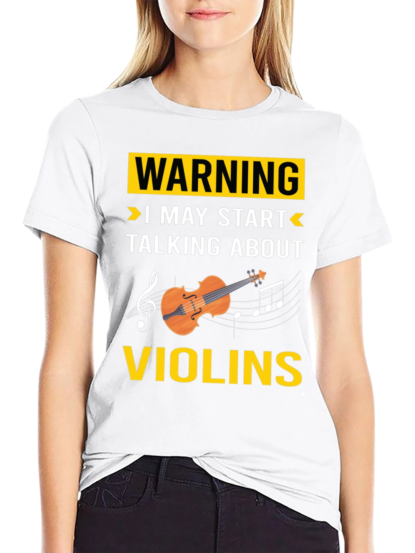 Warning: I May Start Talking About Violins T-Shirt