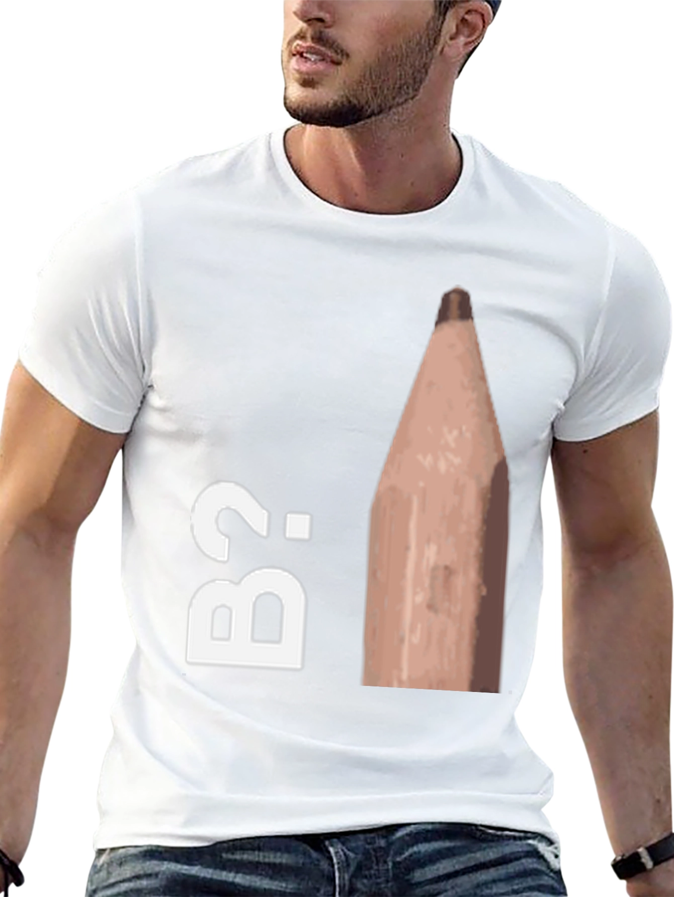 B2 Pencil Humor Graphic Tee