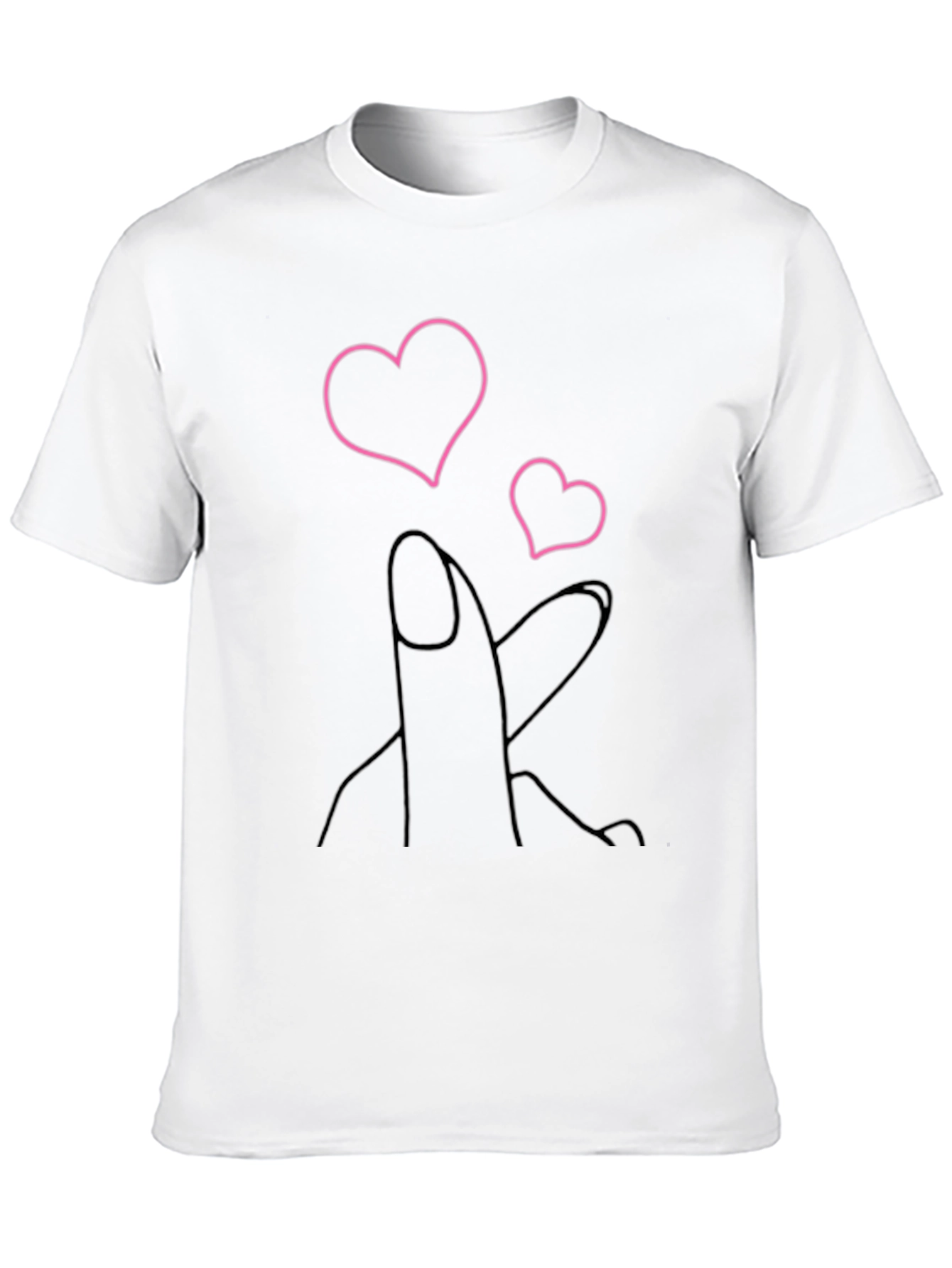 Heart Fingers Graphic Tee - Stylish & Trendy