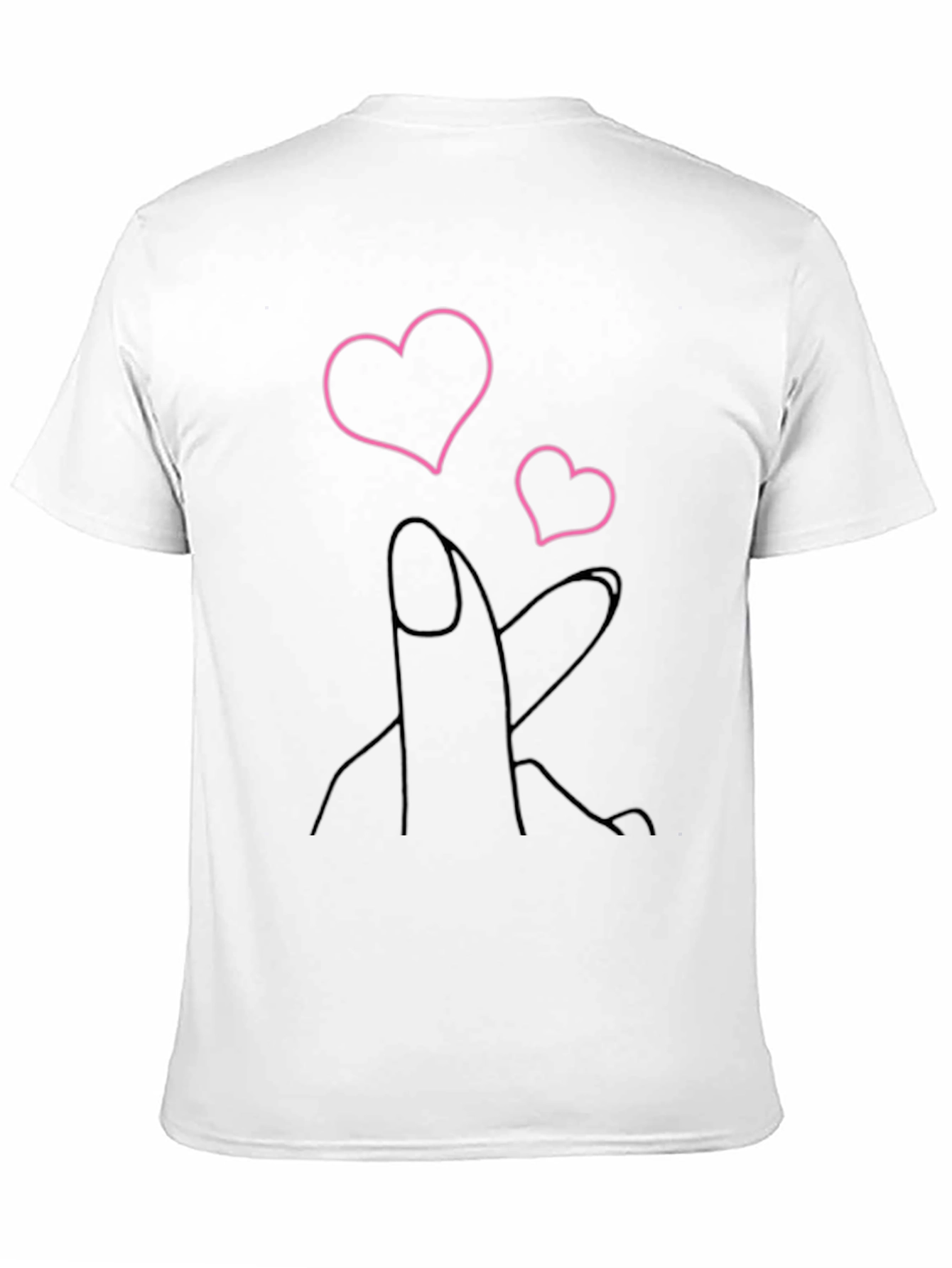 Heart Fingers Graphic Tee - Stylish & Trendy