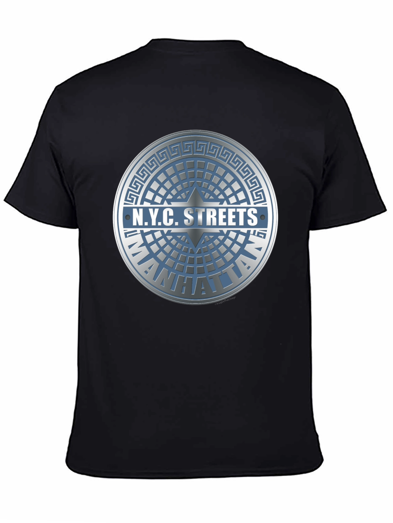 NYC Streets Manhattan T-Shirt - Black