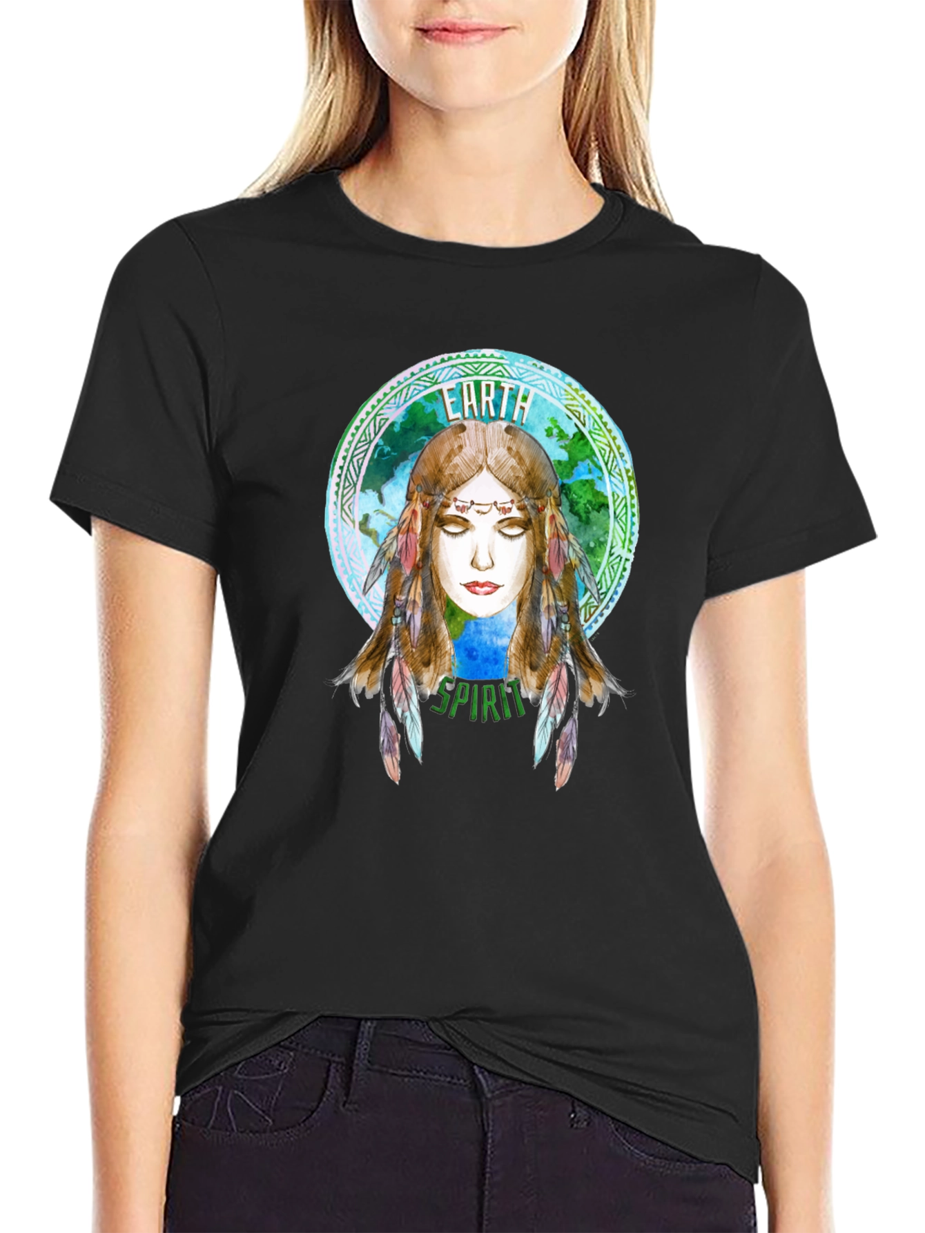 Earth Spirit Graphic T-Shirt - Nature Lovers Tee