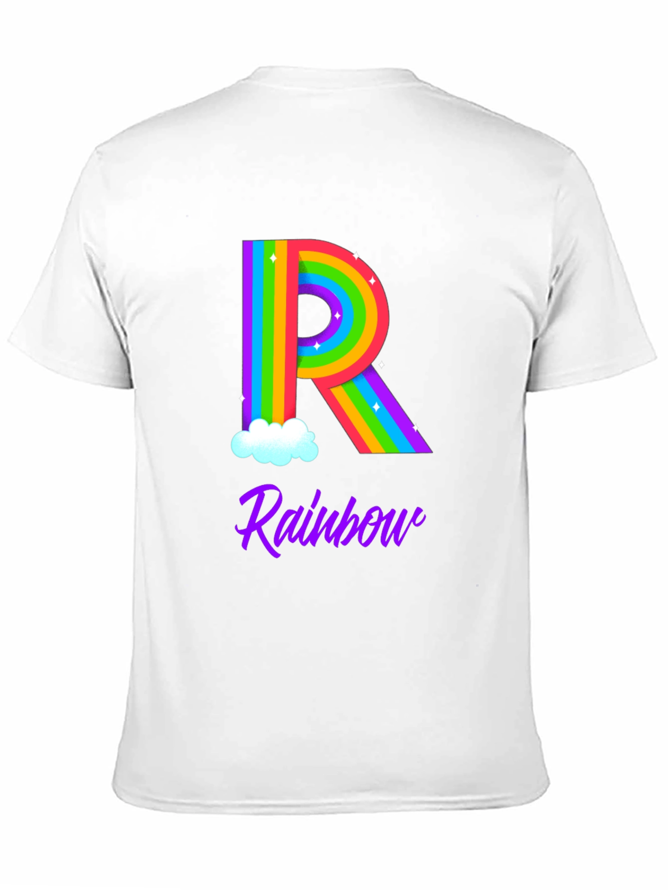 Rainbow Initial R T-Shirt