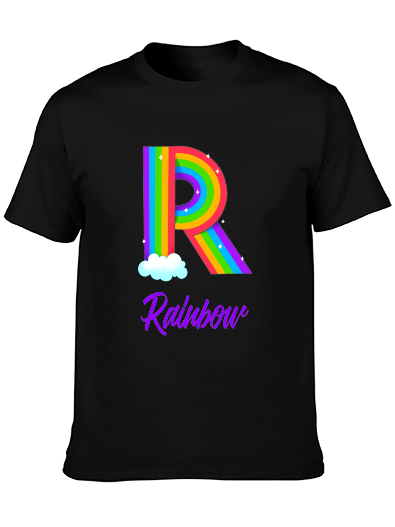 Rainbow Initial R T-Shirt
