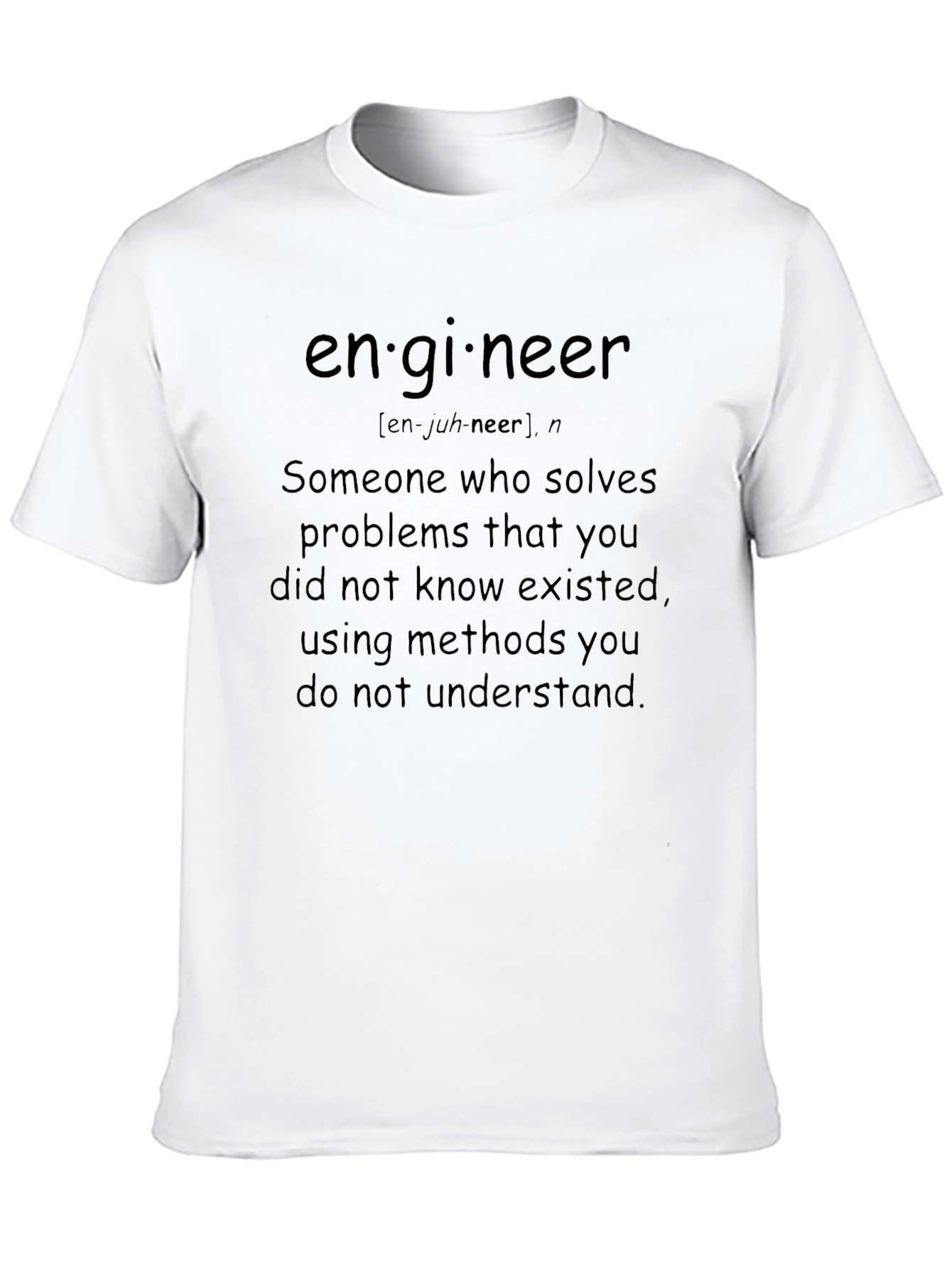 Engineer Definition Black T-Shirt
