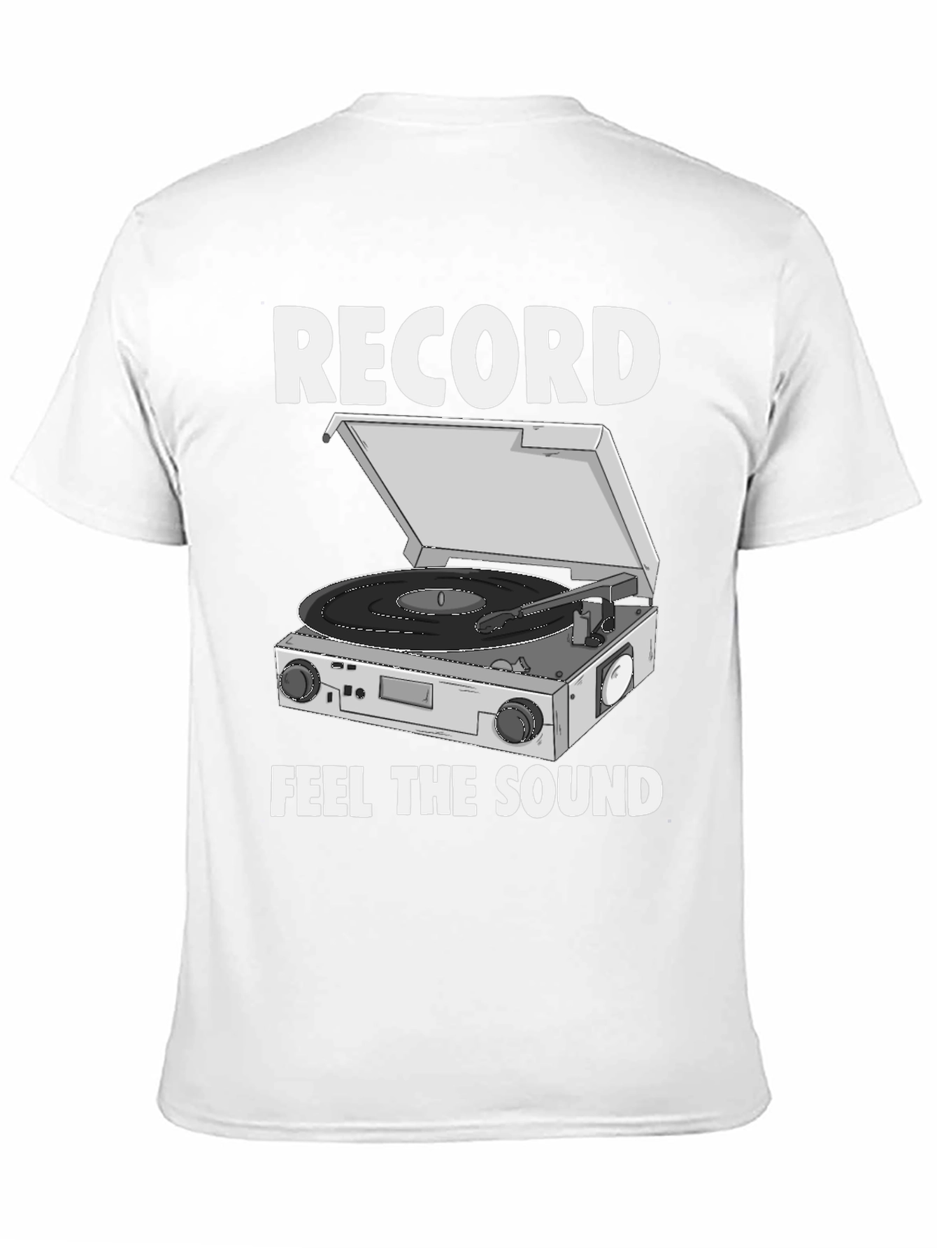 Retro Turntable Graphic Tee - Music Lovers T-Shirt