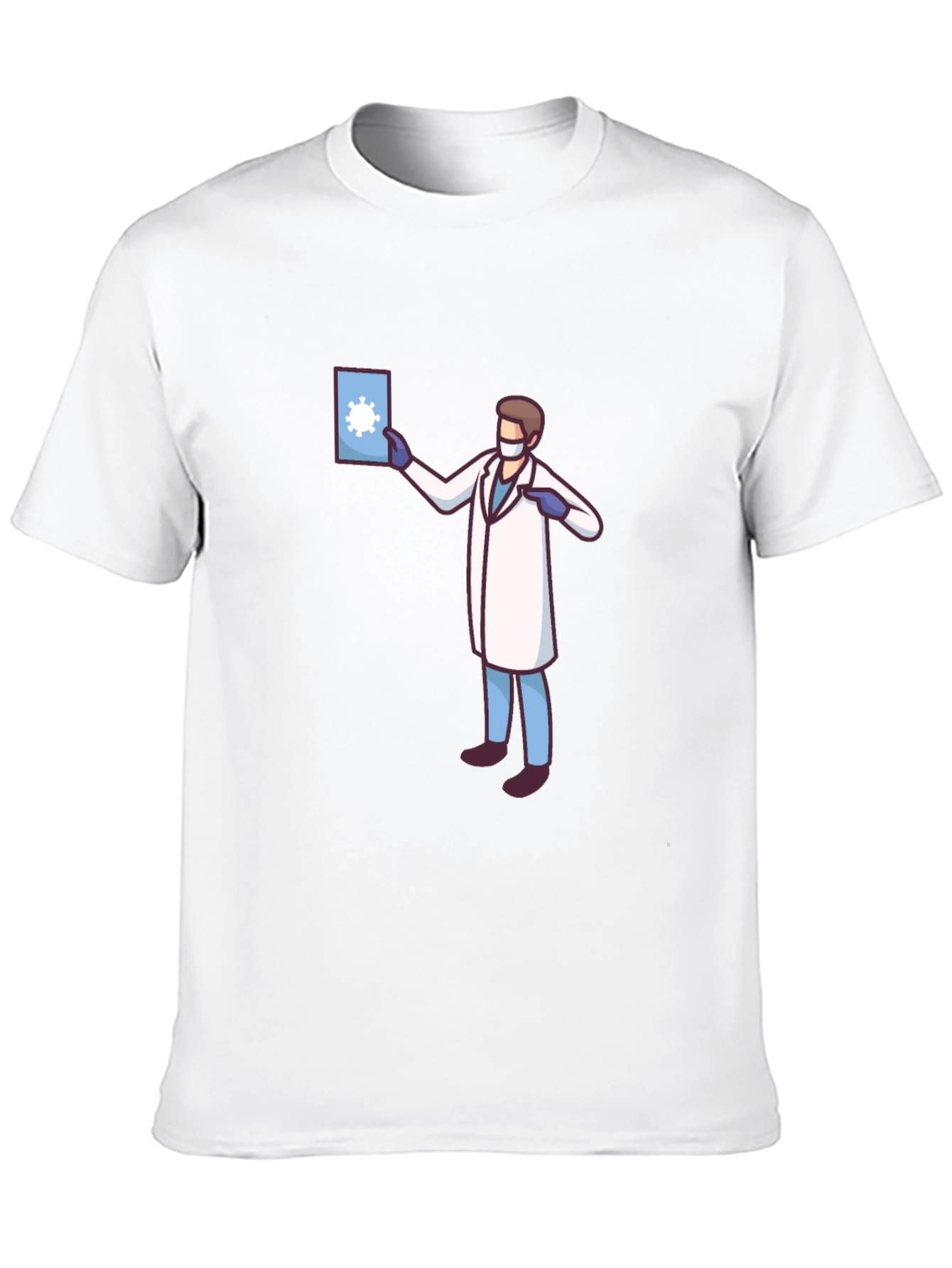 Doctor Graphic Black T-Shirt - Novelty COVID Design