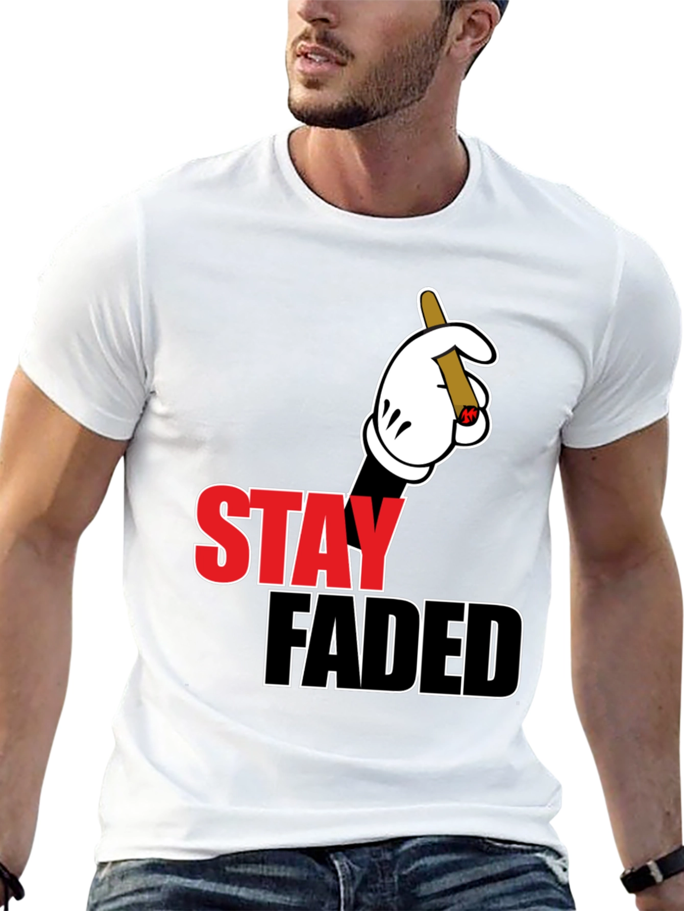 Stay Faded Graphic Tee - Black