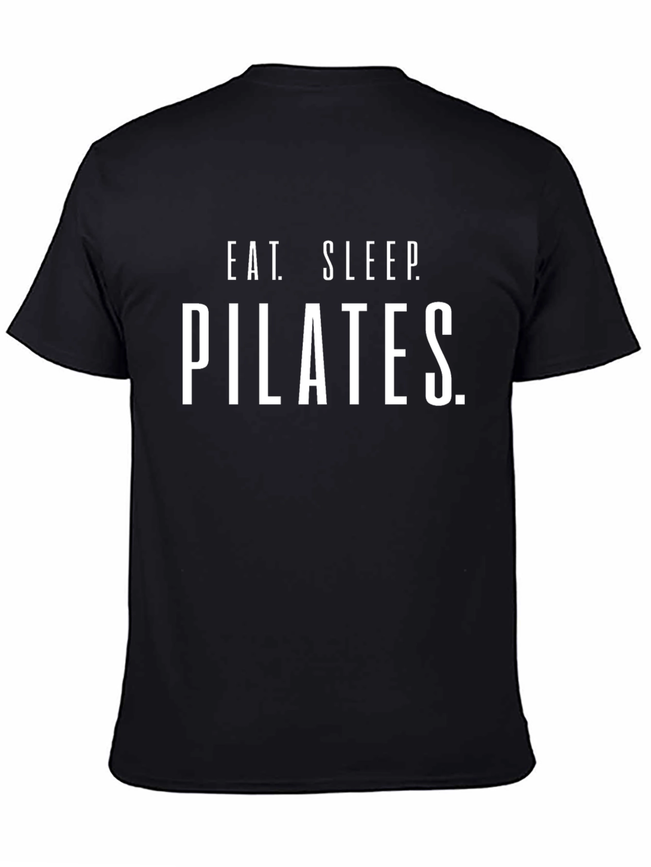 Eat Sleep Pilates T-Shirt - Black Cotton Graphic Tee
