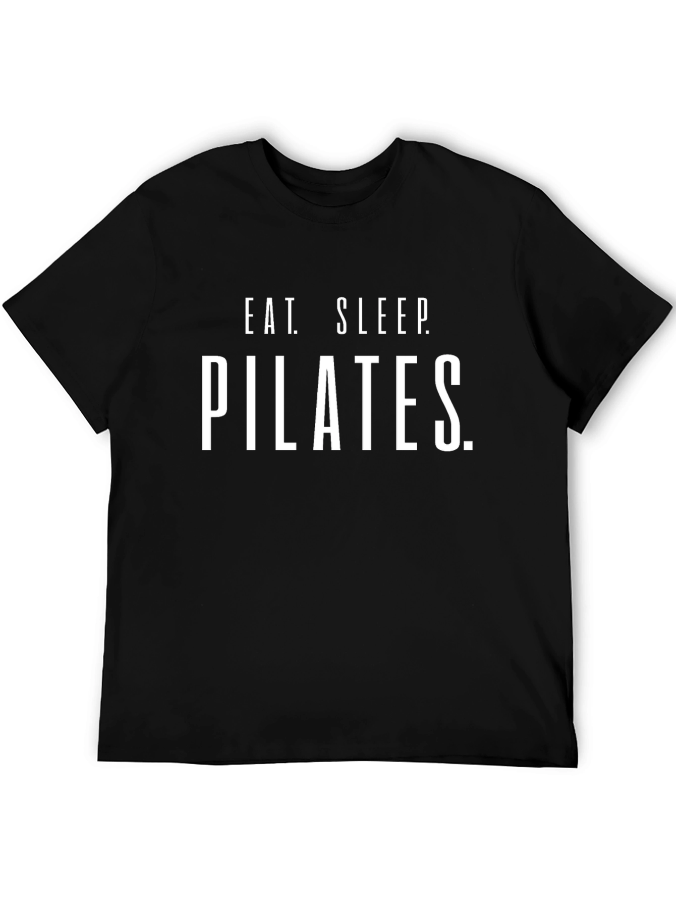 Eat Sleep Pilates T-Shirt - Black Cotton Graphic Tee